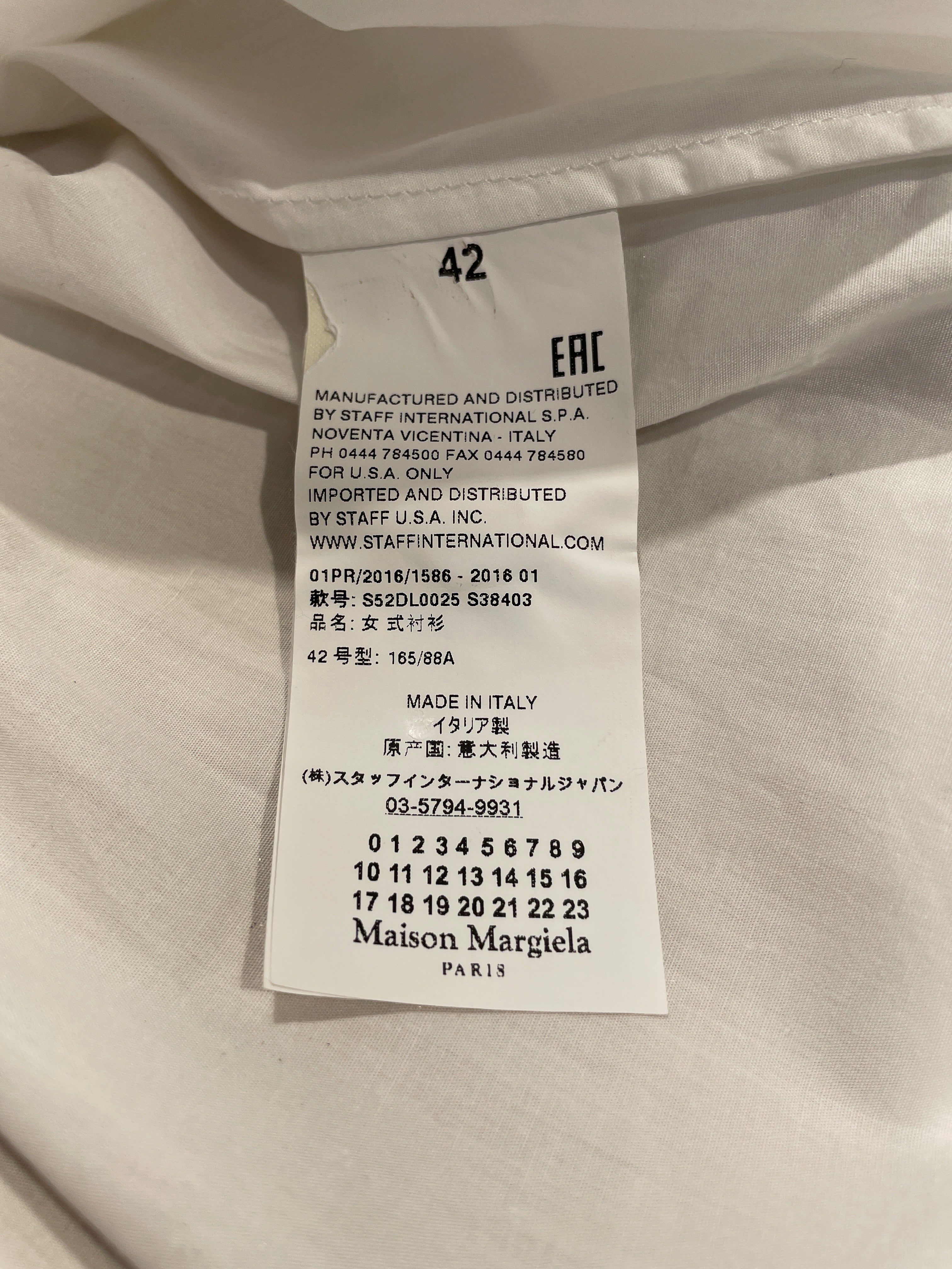 MM6/Shirt/42/Cotton/WHT/ view 4