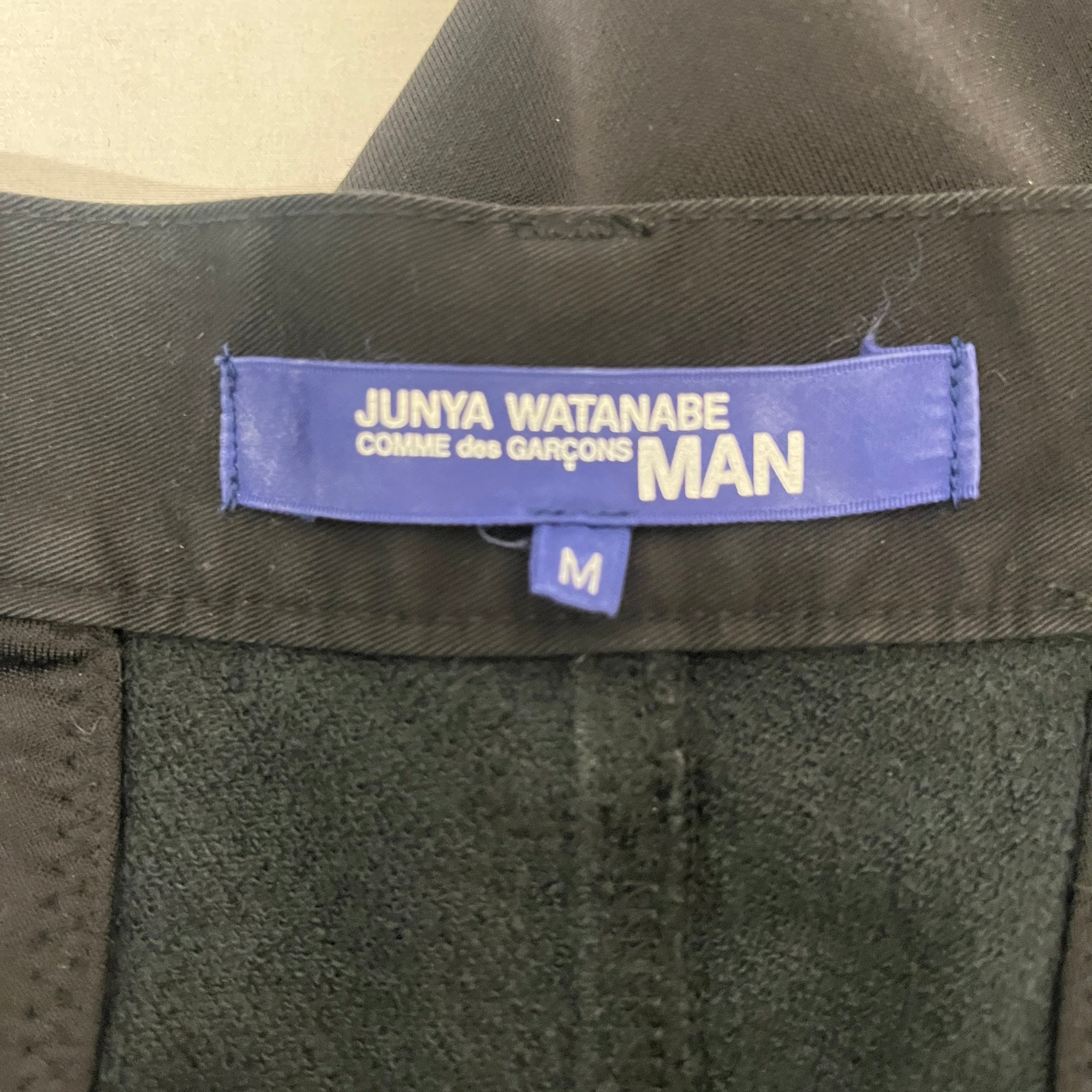 JUNYA WATANABE COMME des GARCONS MAN/Sarouel Pants/M/Cotton/BLK/RIBBED CUFF PANTS view 3