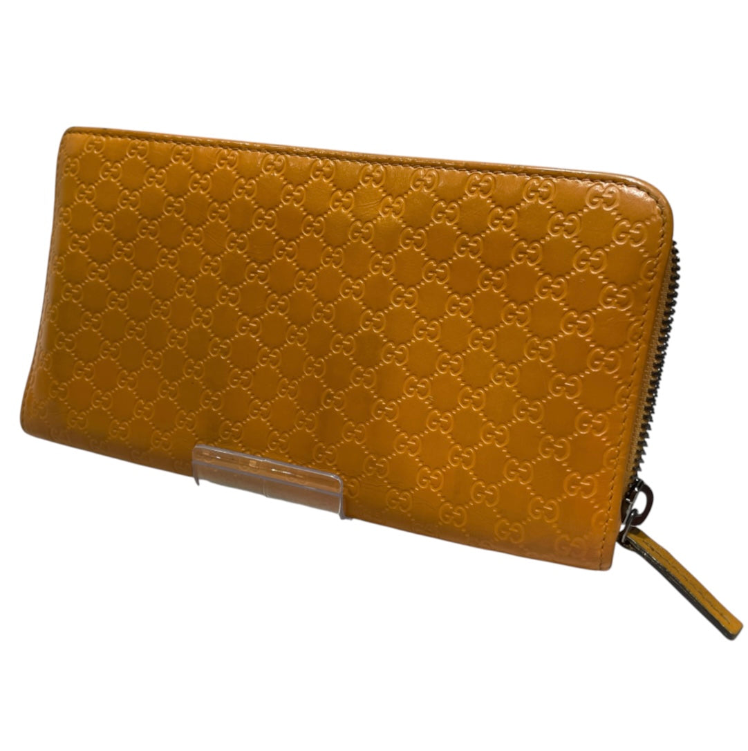 GUCCI/Long Wallet/Monogram/Leather/ORN/L's/zipper orang view 1