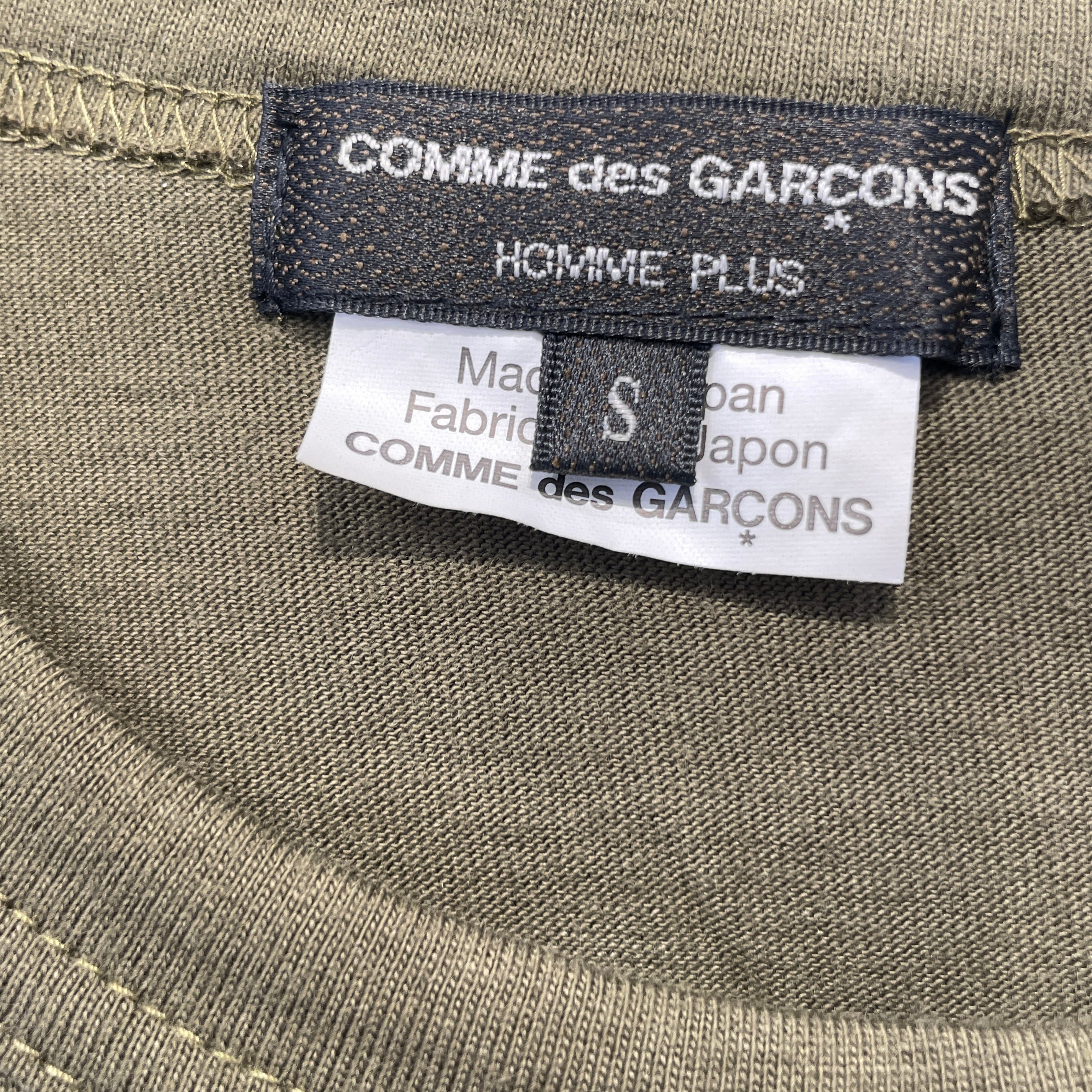 COMME des GARCONS HOMME PLUS/T-Shirt/S/Cotton/GRN/Graphic/solider of peace view 3