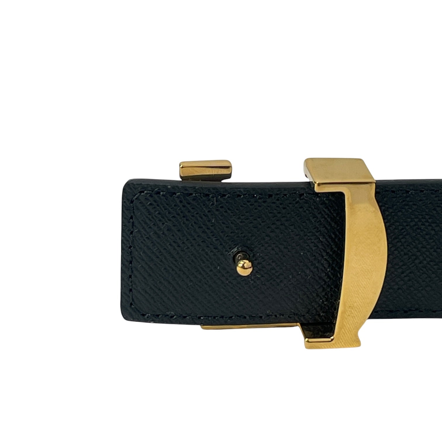 LOUIS VUITTON/Belt/Monogram/Leather/BRW/L's/LV Initials Reversable view 3