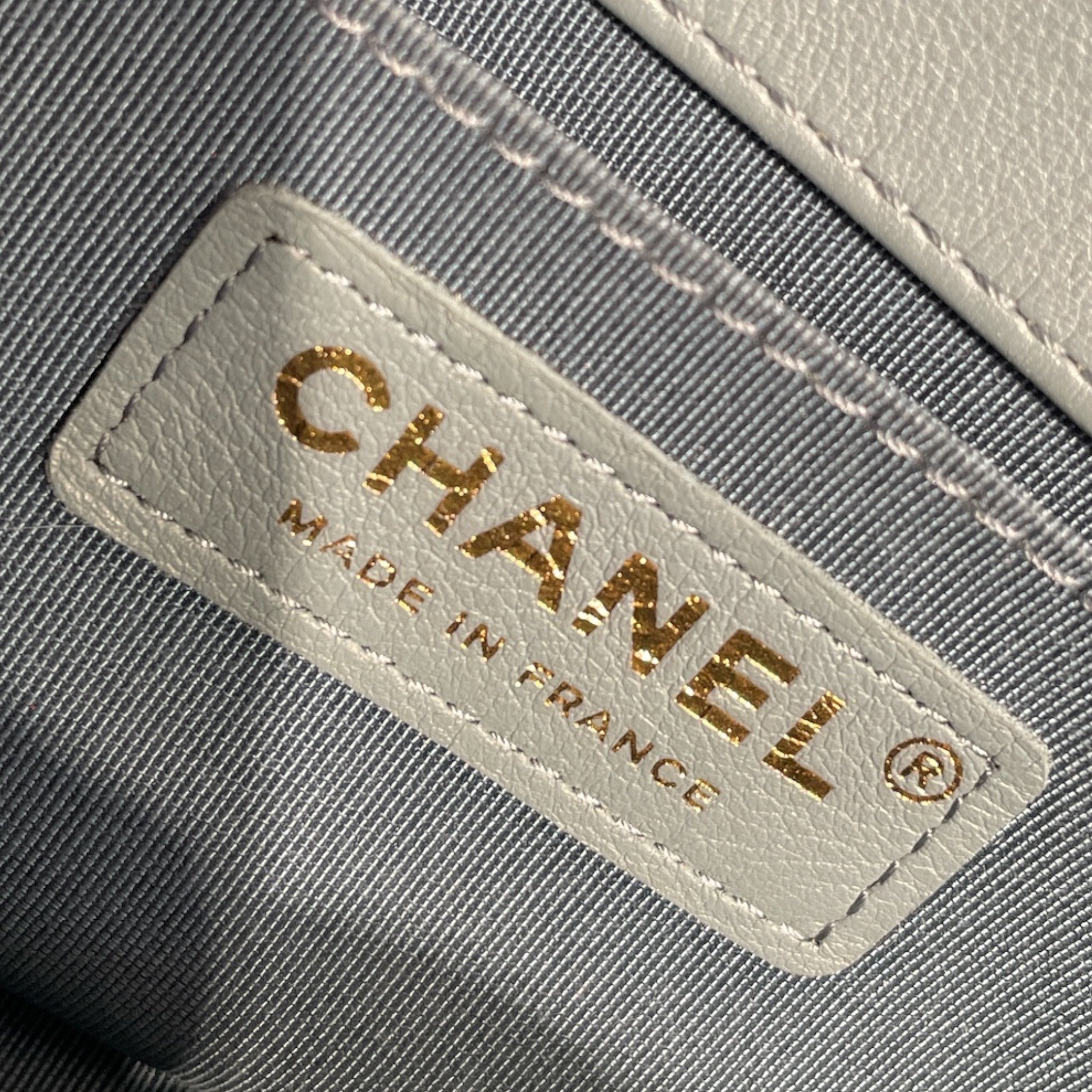 CHANEL/Clutch Bag/Leather/BLU/QUILTED SMALL BOY view 5