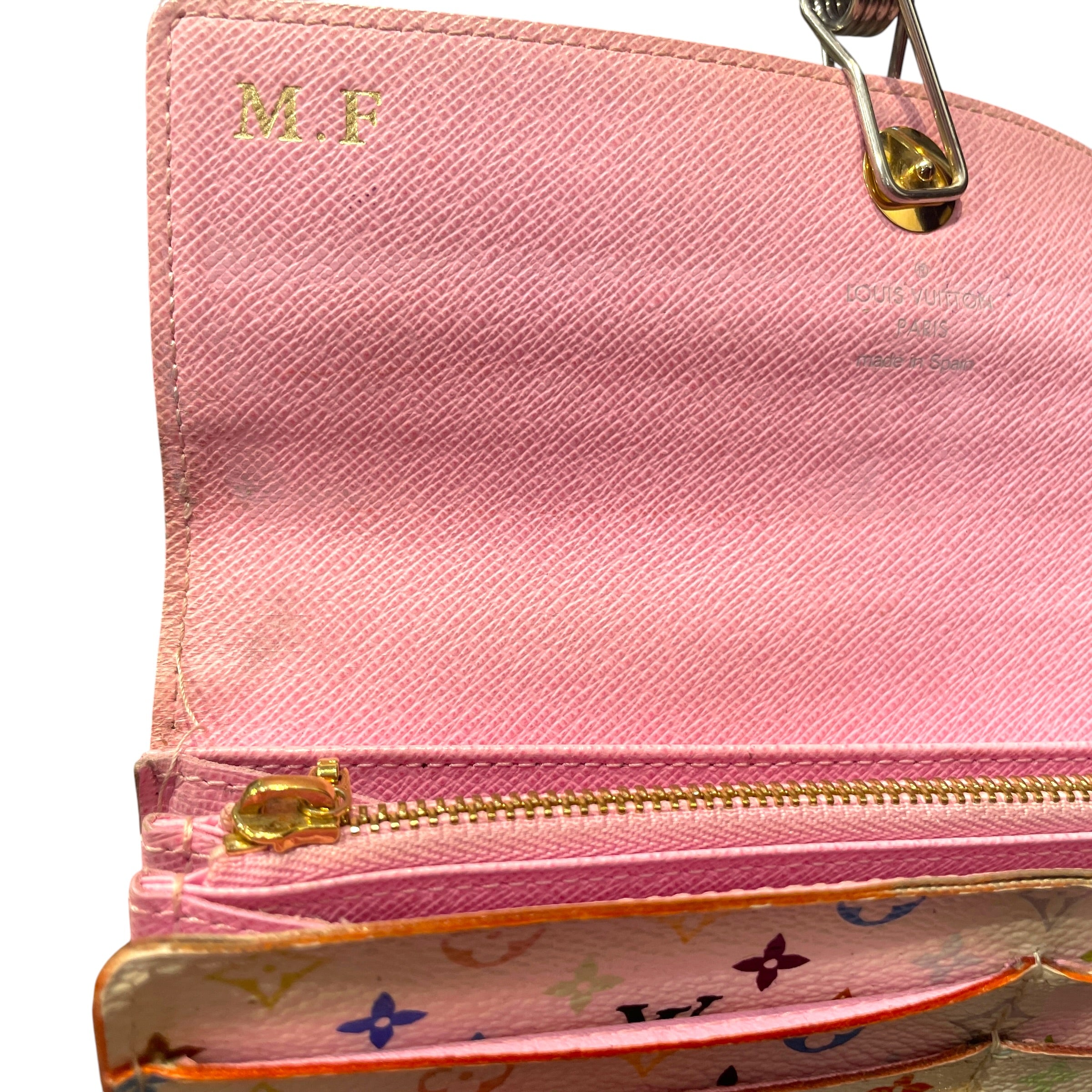 LOUIS VUITTON/Long Wallet/Monogram/Leather/MLT/L's/Multicolor Sarah Blanc Wallet view 4