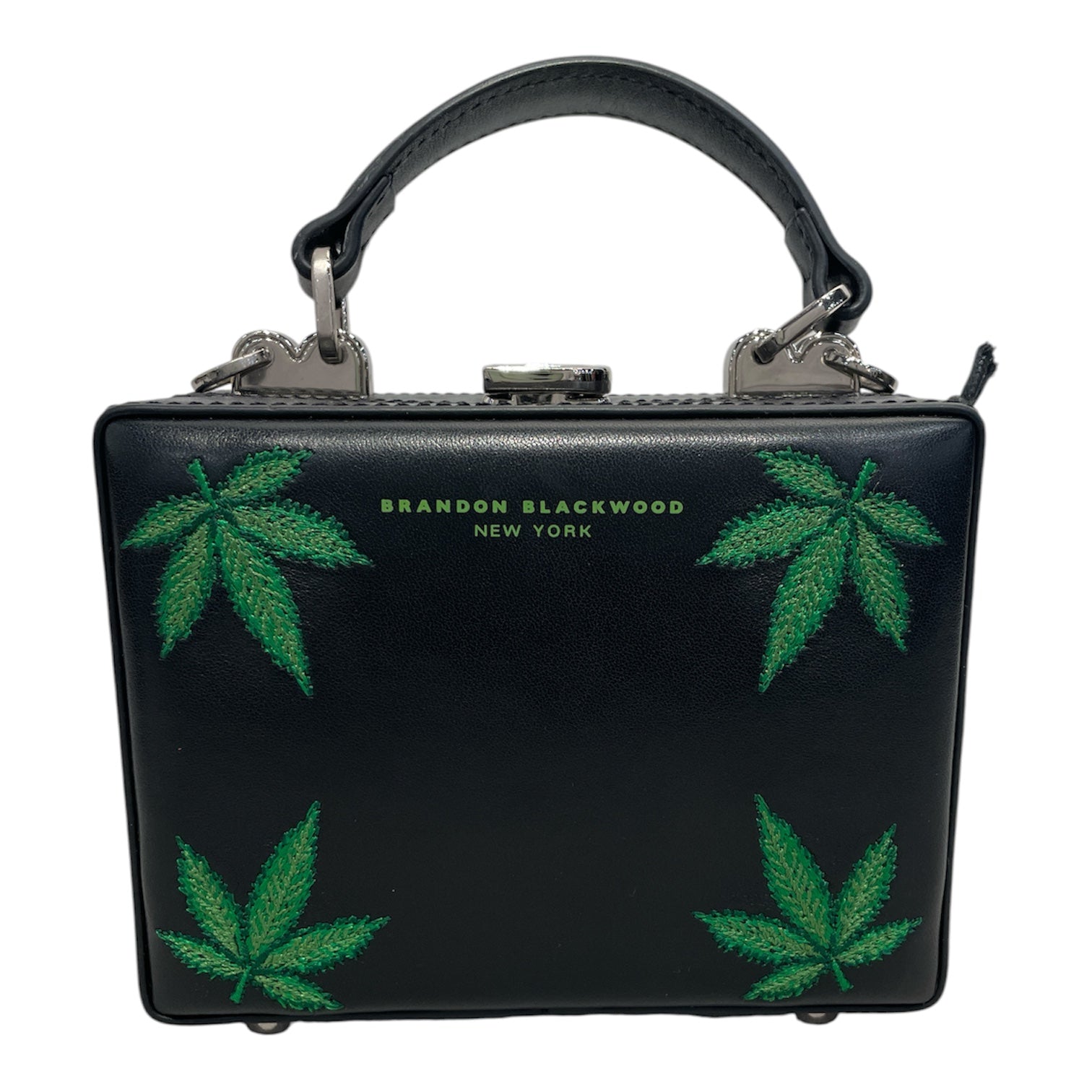 BRANDON BLACKWOOD/Cross Body Bag/Leather/BLK/420 mini trunk view 1