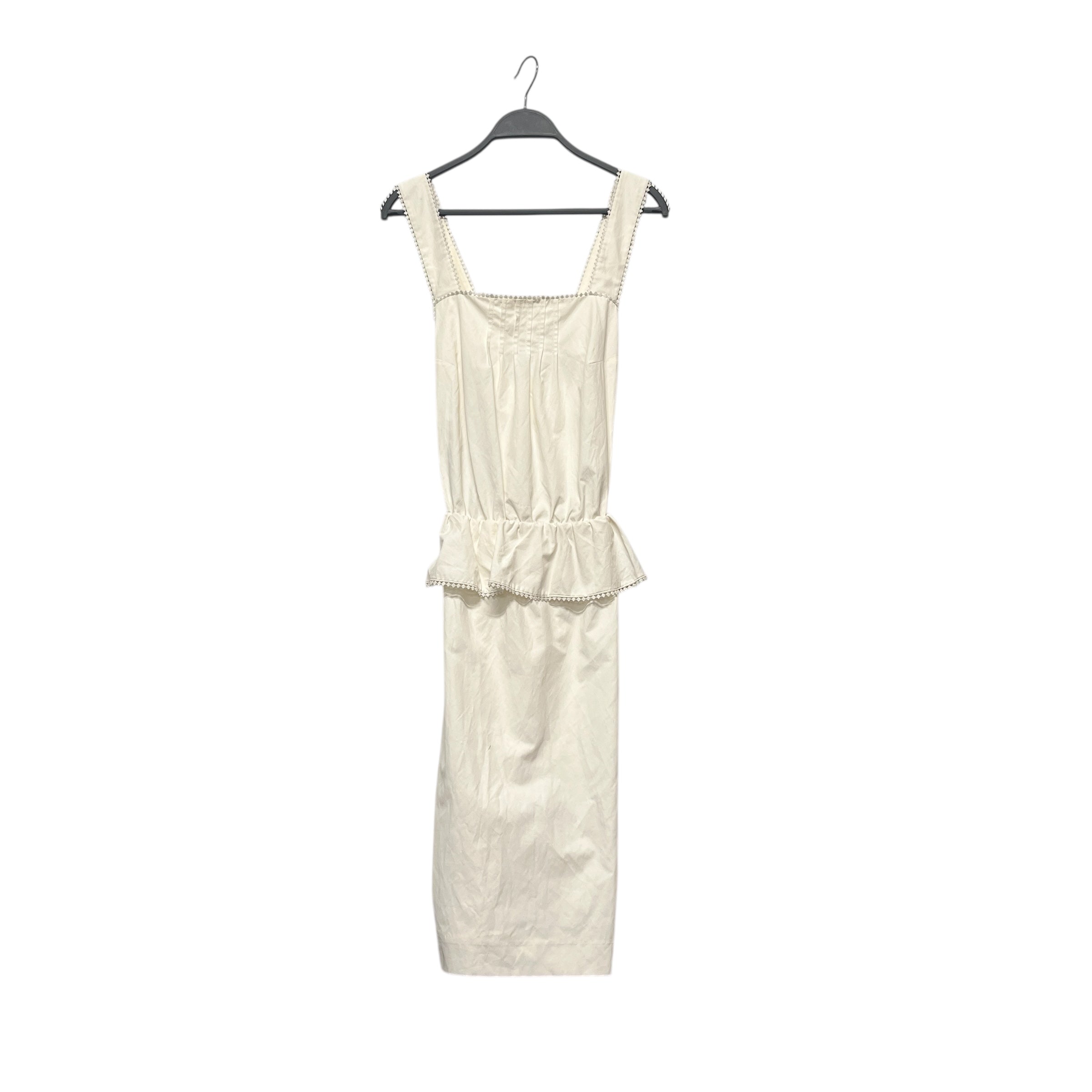 roberto cavalli/SL Dress/42/Cotton/WHT/LACE LINING view 1