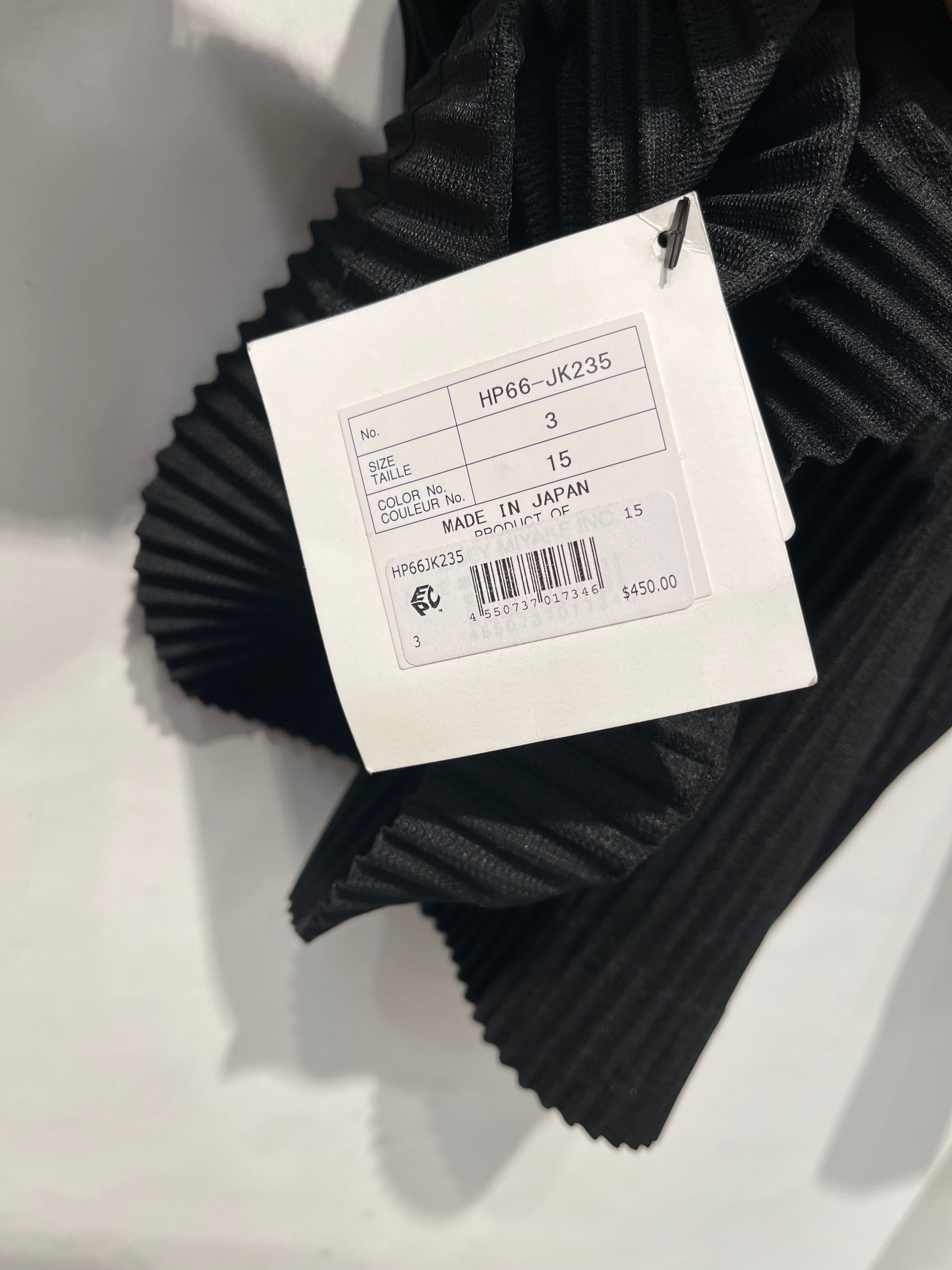 PLEATS PLEASE ISSEY MIYAKE/LS T-Shirt/3/Polyester/BLK/HP66JK235/3 NWT LS view 4