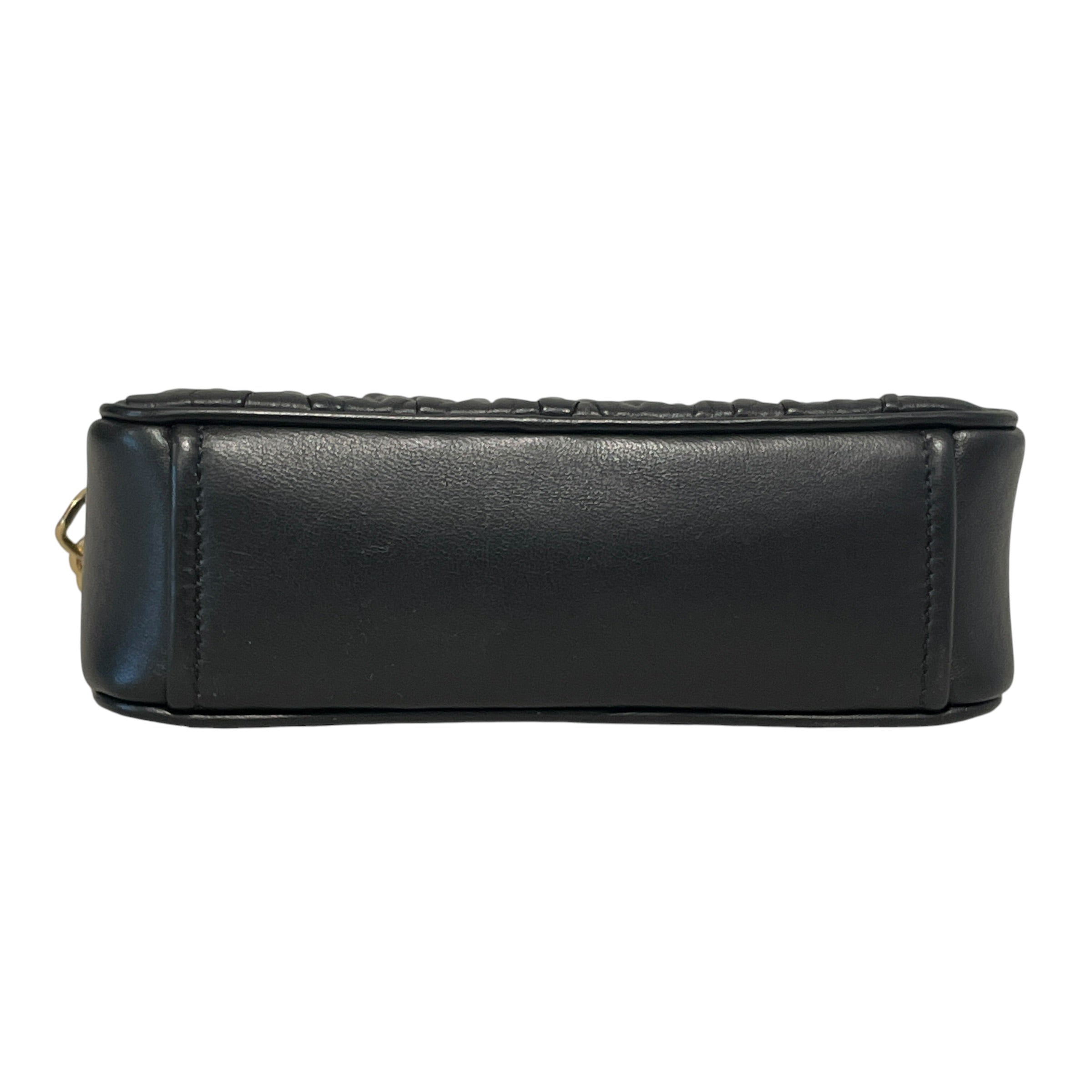 PRADA/Cross Body Bag/Leather/BLK/Nappa Gaufre Camera Bag view 3