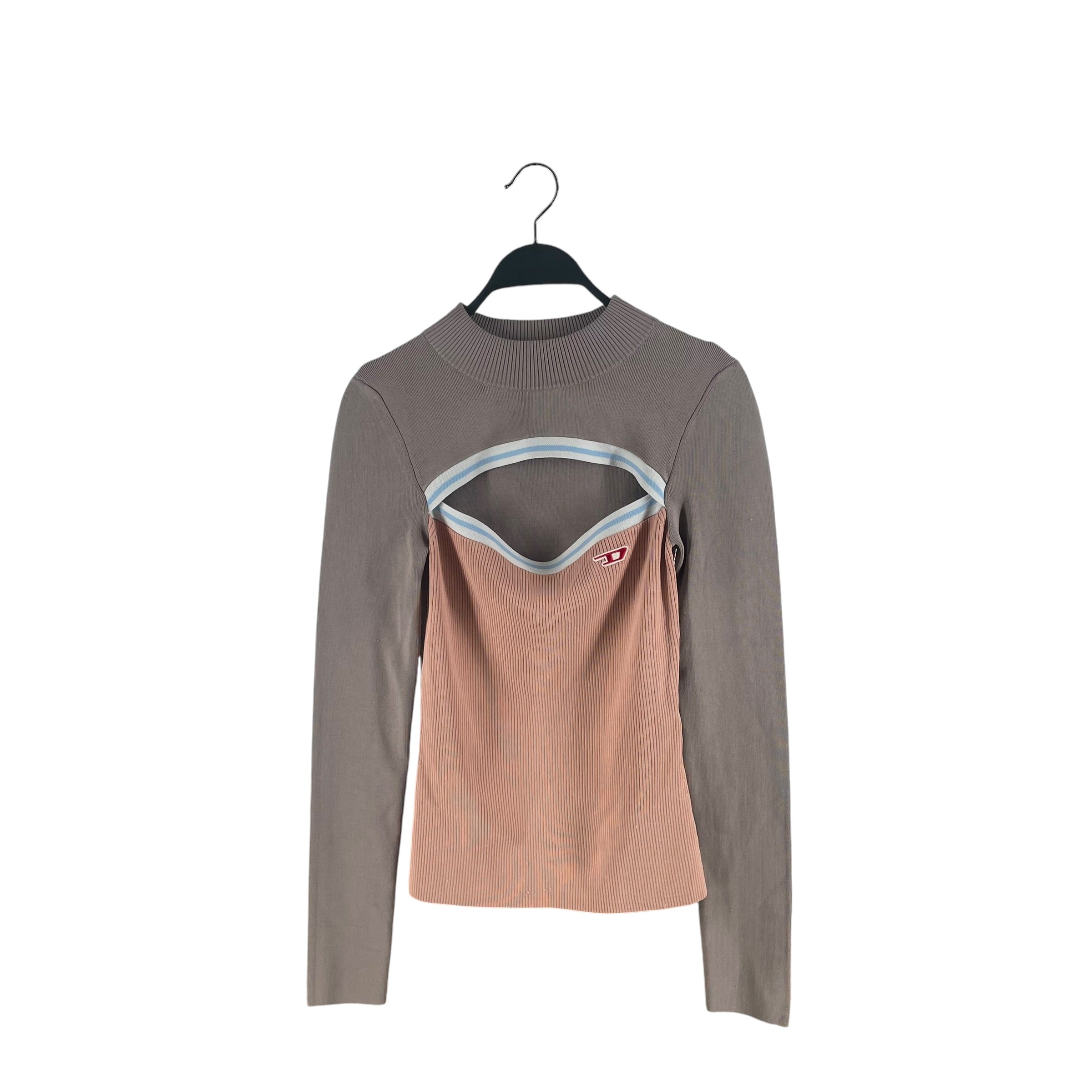 DIESEL/LS T-Shirt/M/Rayon/BEG/M-MESA LS TOP view 1