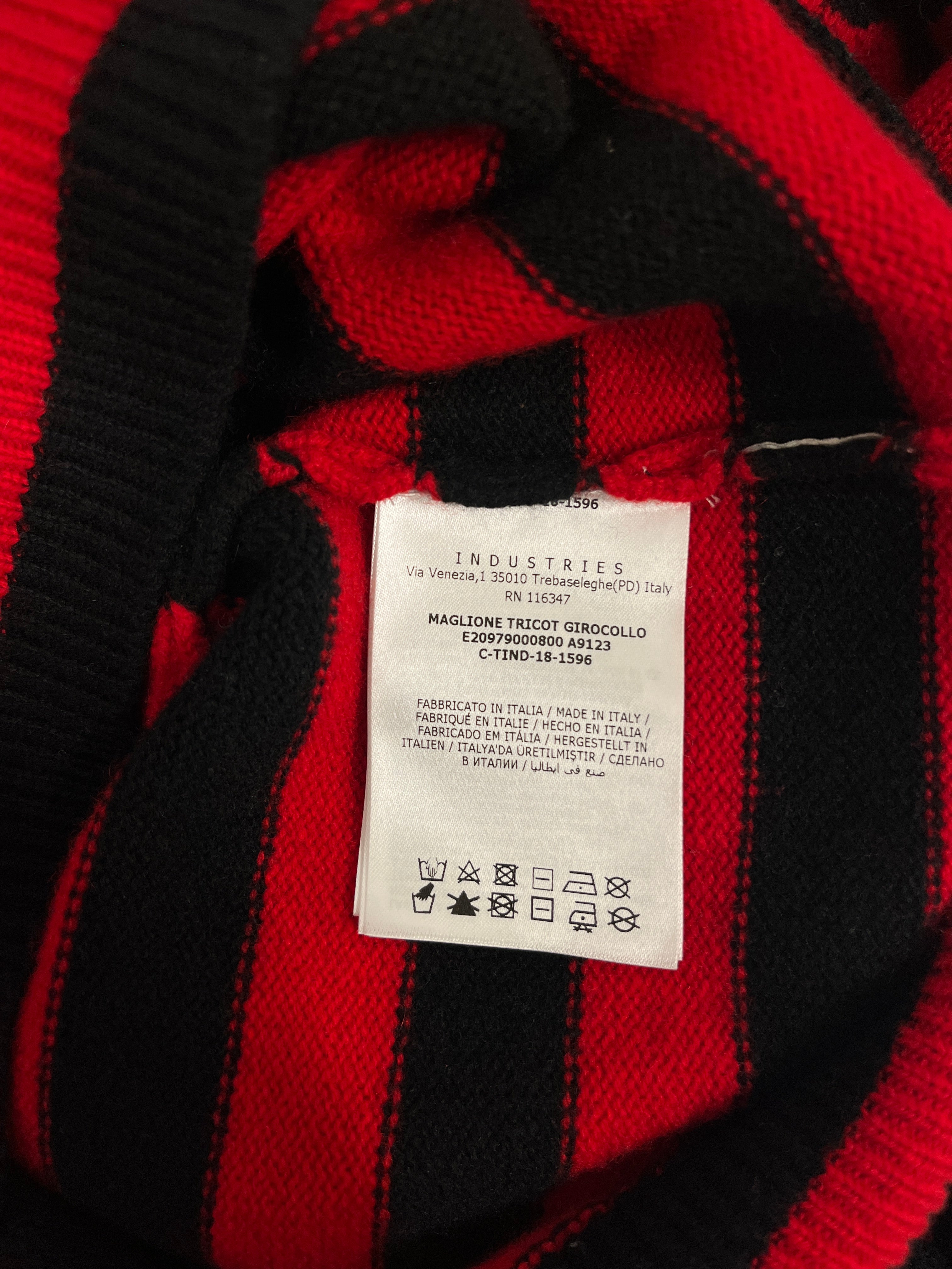 MONCLER/Sweater/L/Stripe/Cotton/RED/FIRE/GRAPHIC view 3