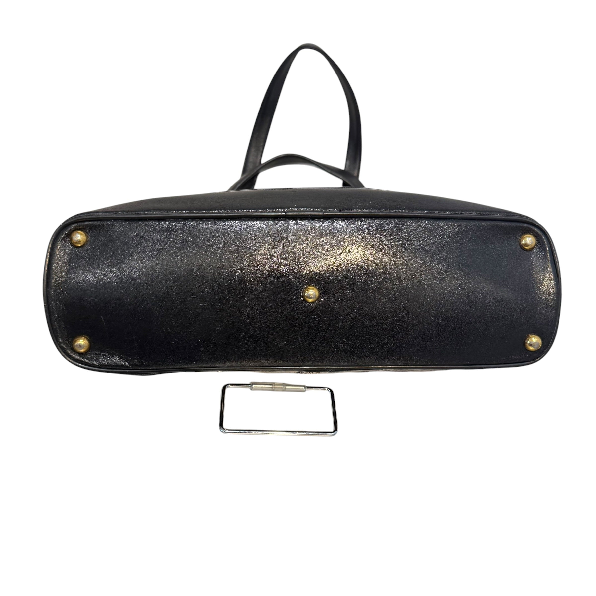 MCM/Bag/Cotton/BLK/Leather tote view 5