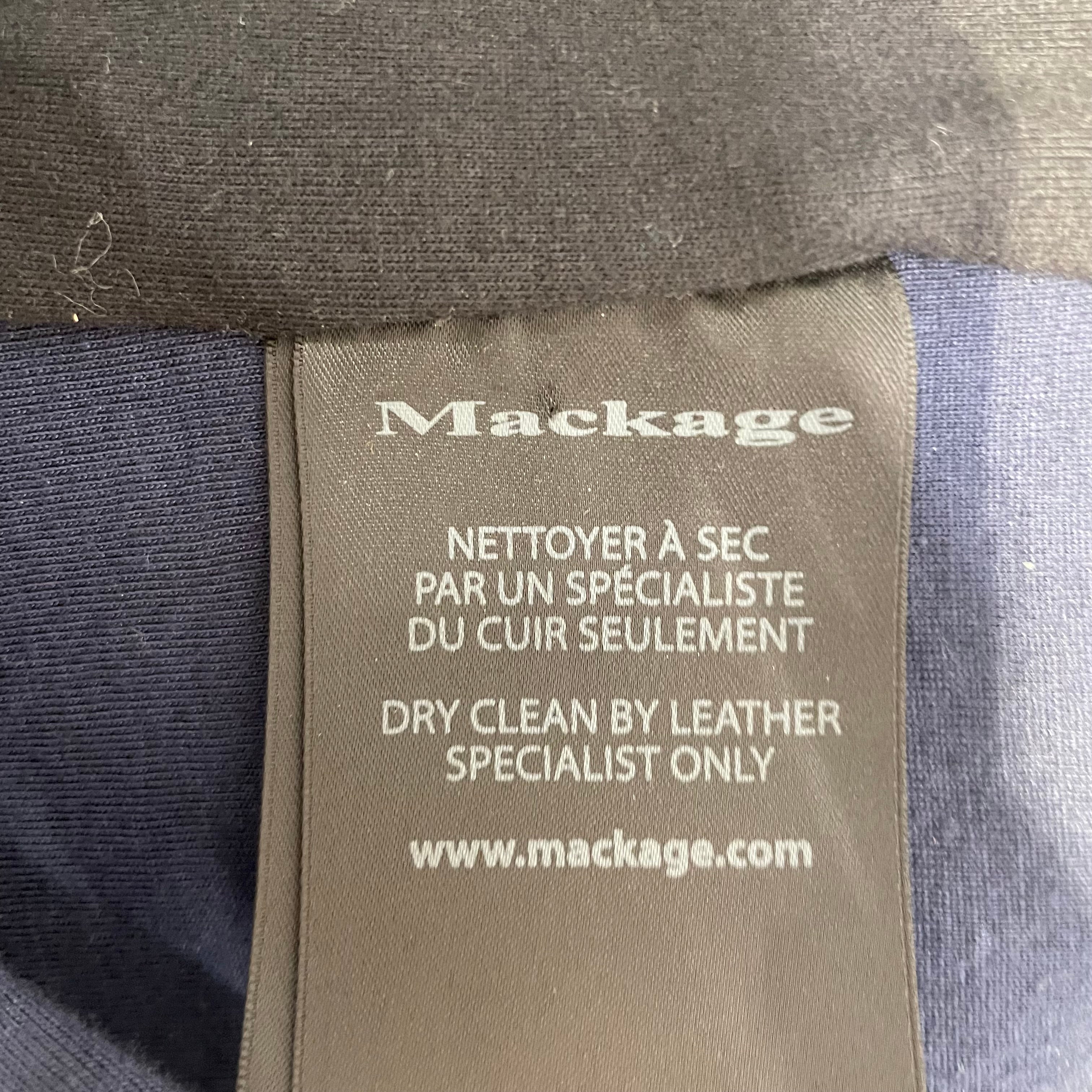 MACKAGE/Leather Jkt/38/Lambskin/BLK/HALF LEATHER/HALF RAYON view 4