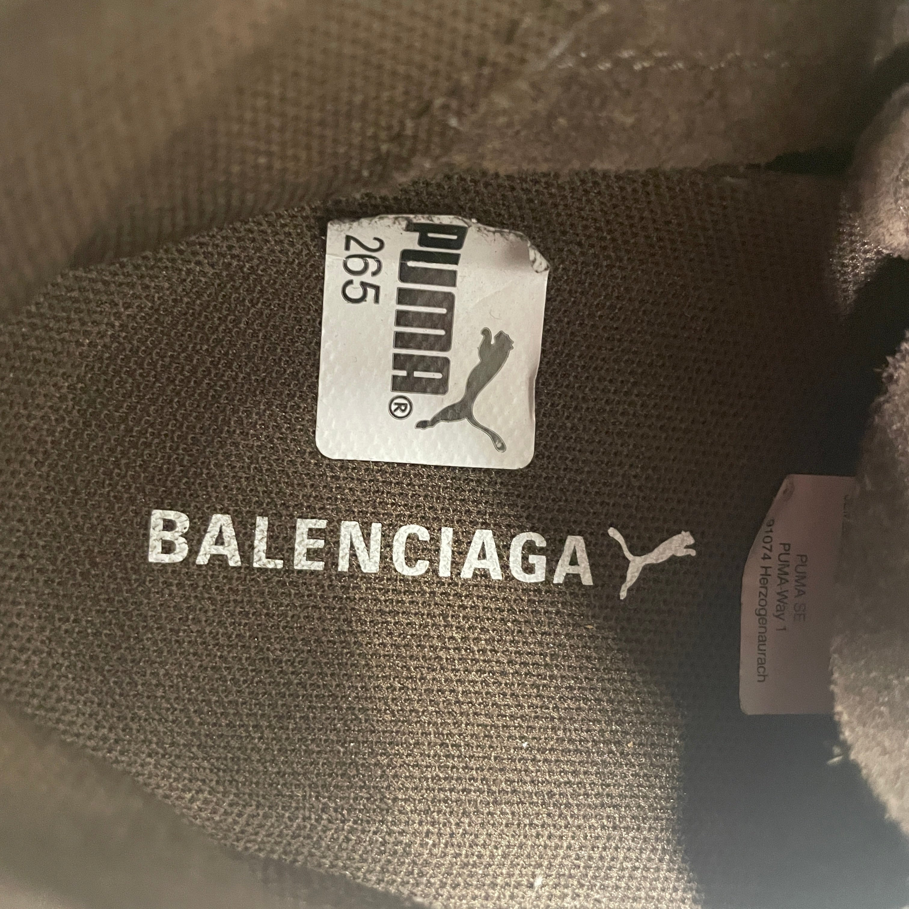 BALENCIAGA/Low-Sneakers/US 8.5/Leather/BRW/DISTRESSED view 3