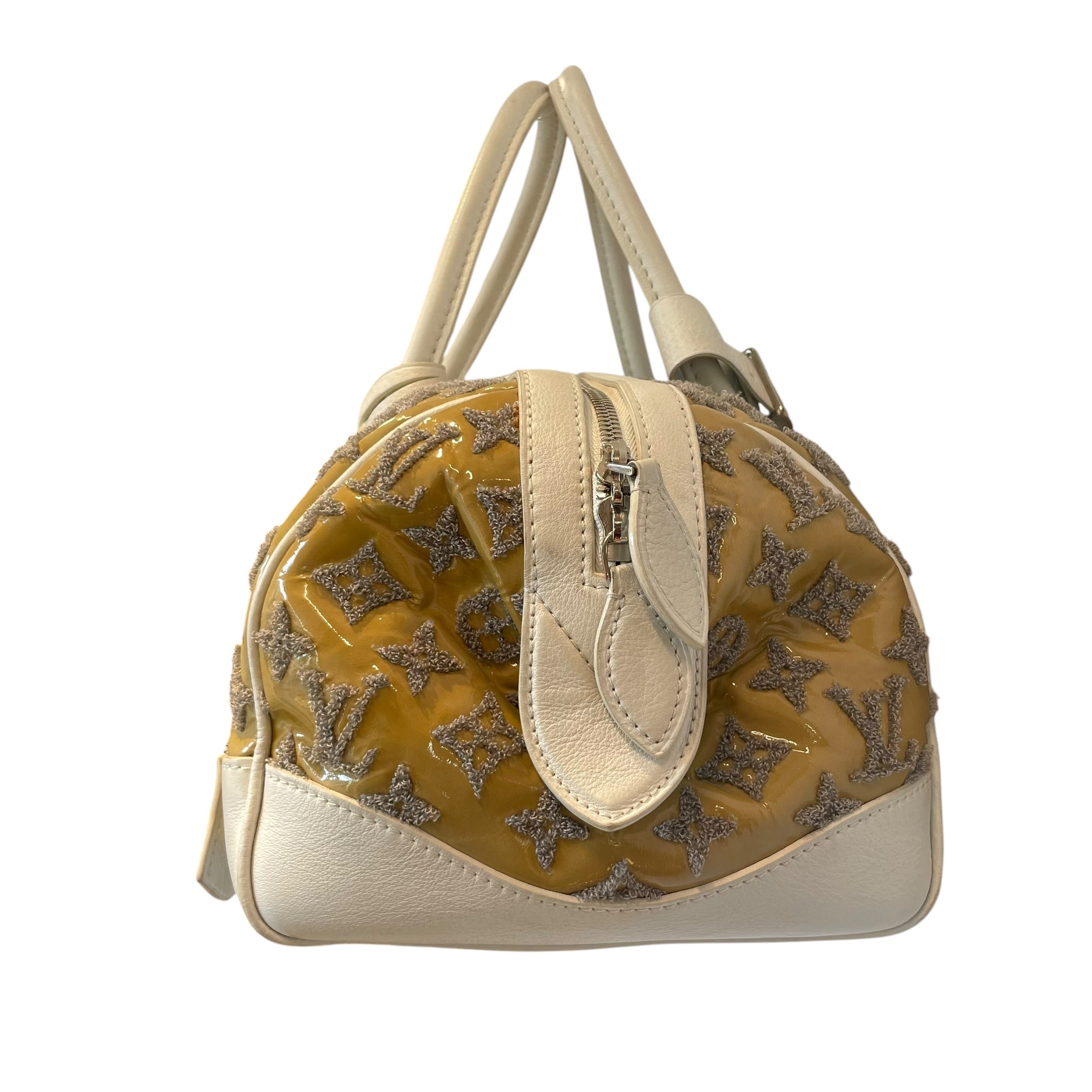 LOUIS VUITTON/Hand Bag/Monogram/Leather/BEG/CREAM HANDLE TUFTED MONOGRAM view 4