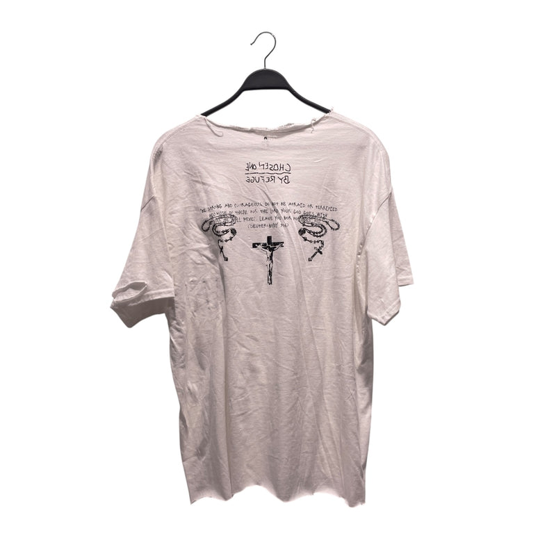 REFUGE/T-Shirt/L/Cotton/WHT/All Over Print/