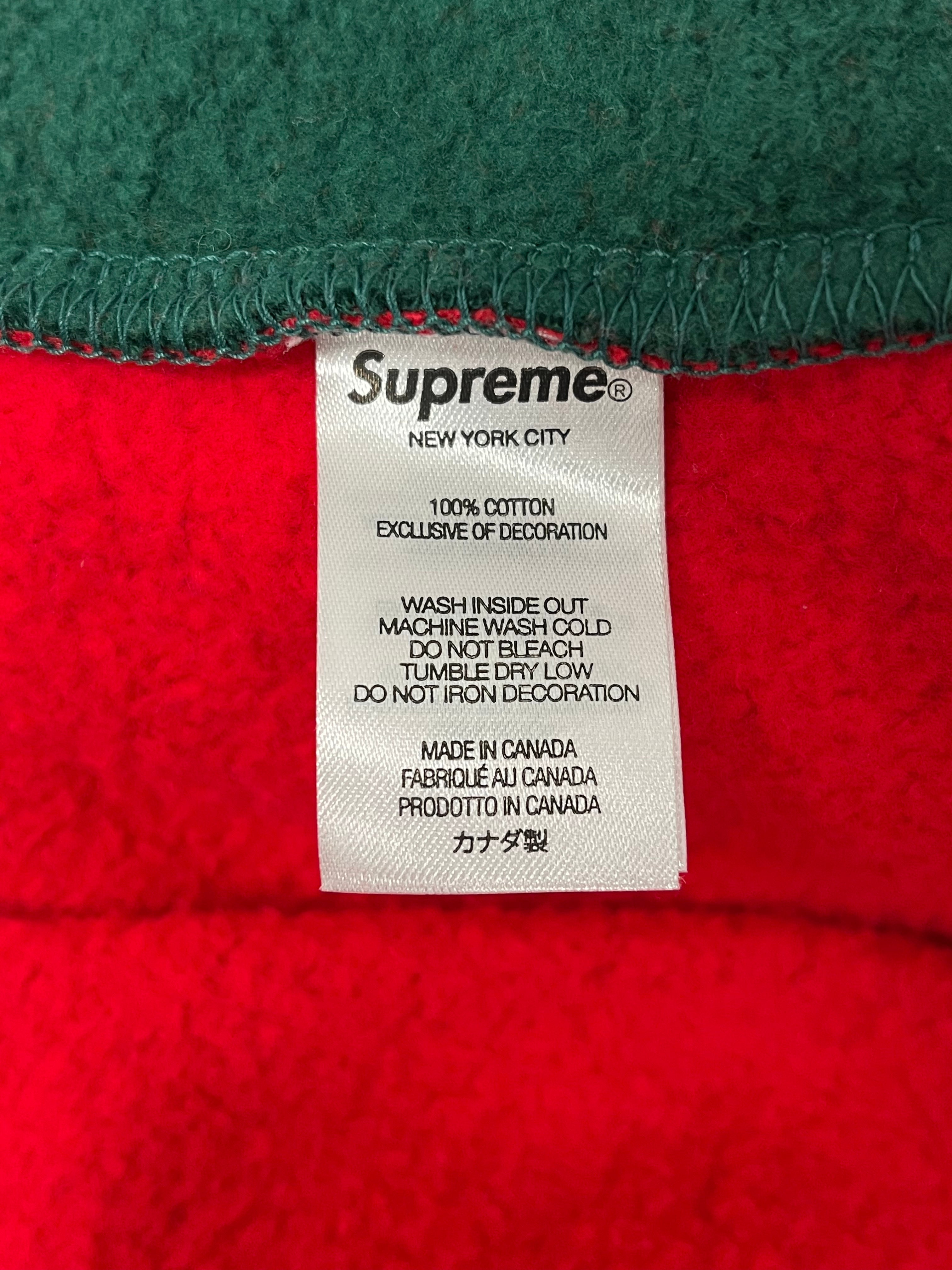 Supreme/Hoodie/L/Cotton/GRN/GRN FRONT, RED BACK view 4