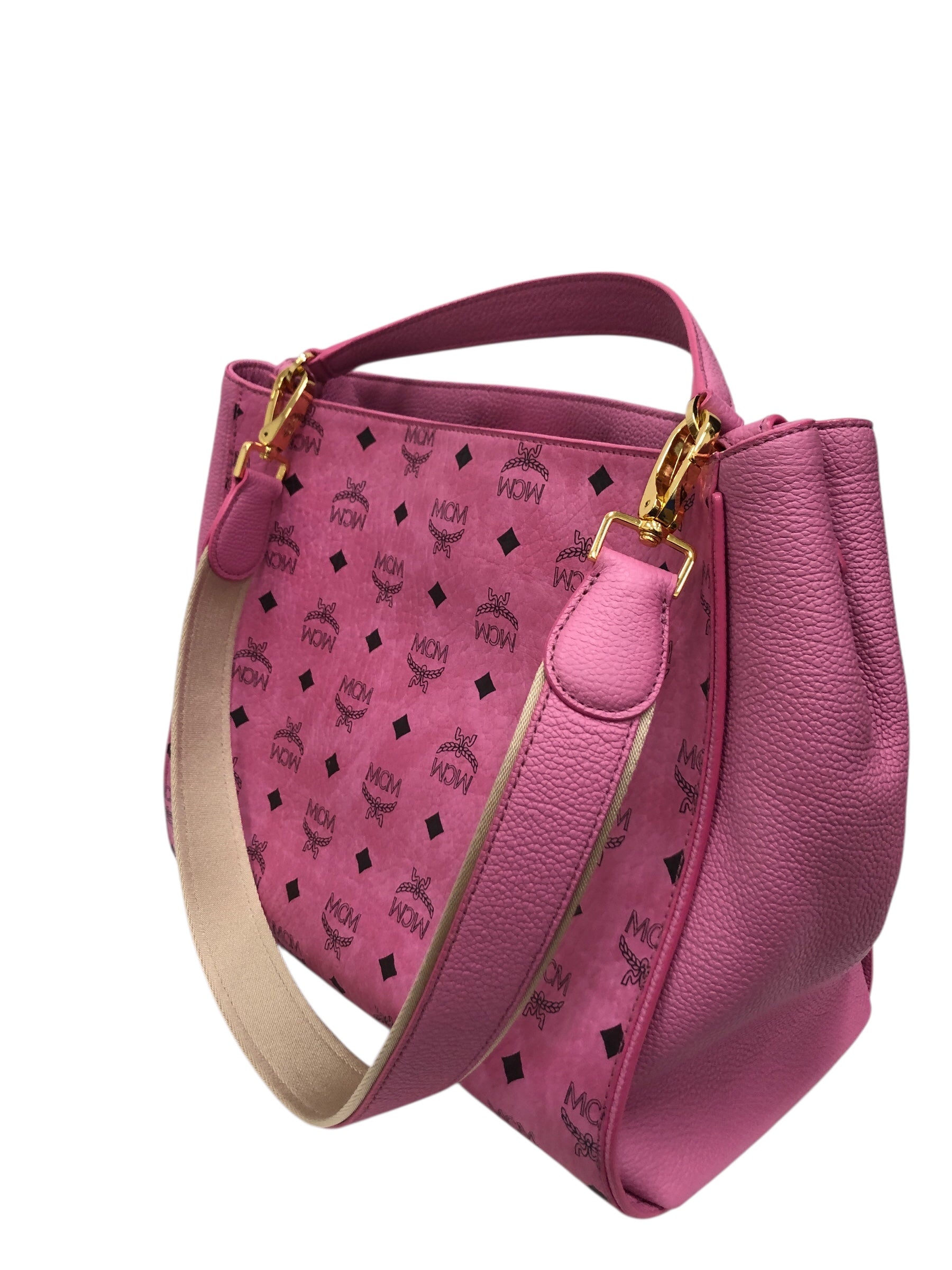 MCM/Tote Bag/Monogram/Leather/PNK/VISETOS CORINA SHOULDER BAG view 2