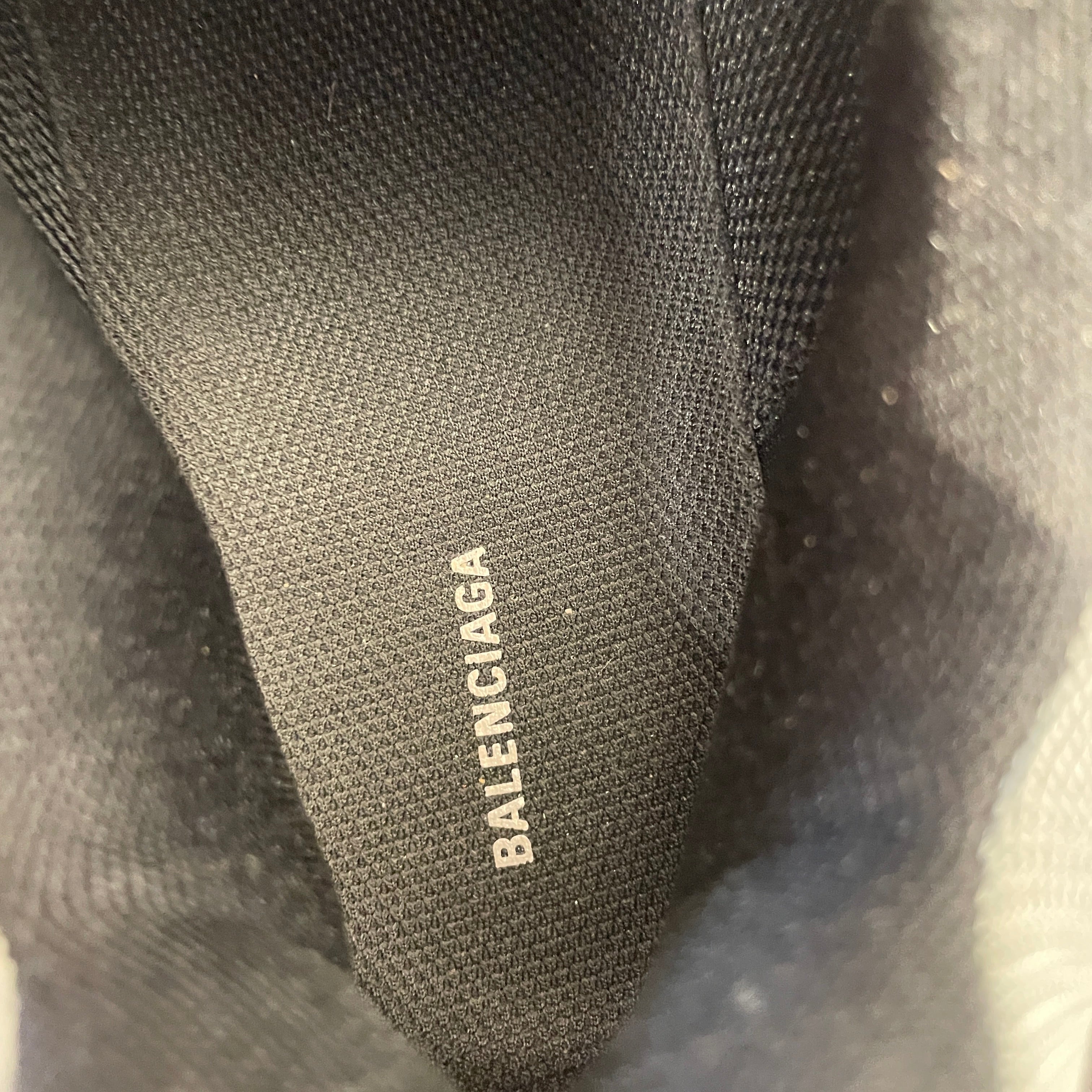 BALENCIAGA/Low-Sneakers/EU 45/Leather/BLU/TRIPLE S view 3