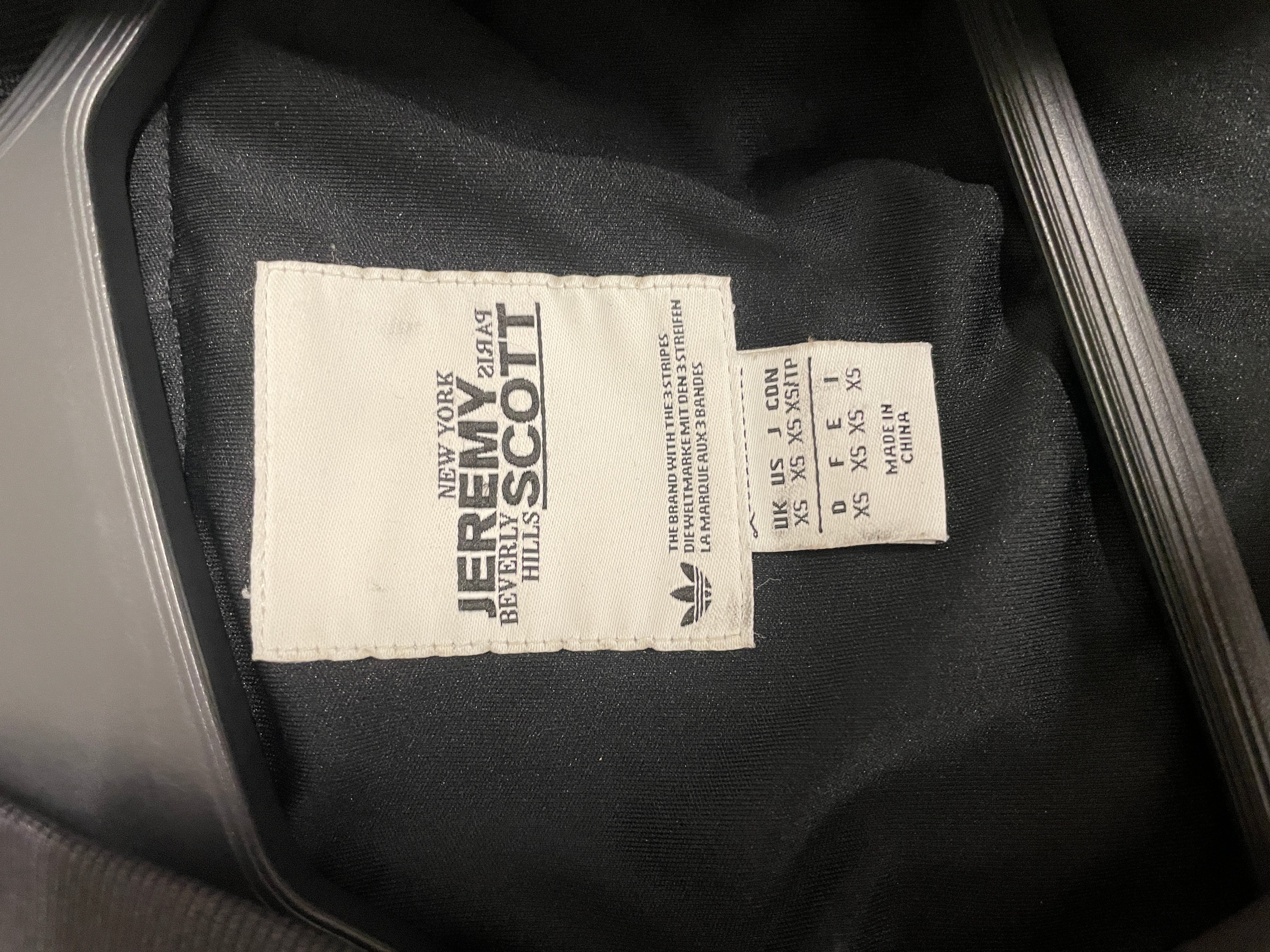 JEREMY SCOTT/adidas/Track Jkt/XS/Cotton/BLK/WING DOLLAR view 4