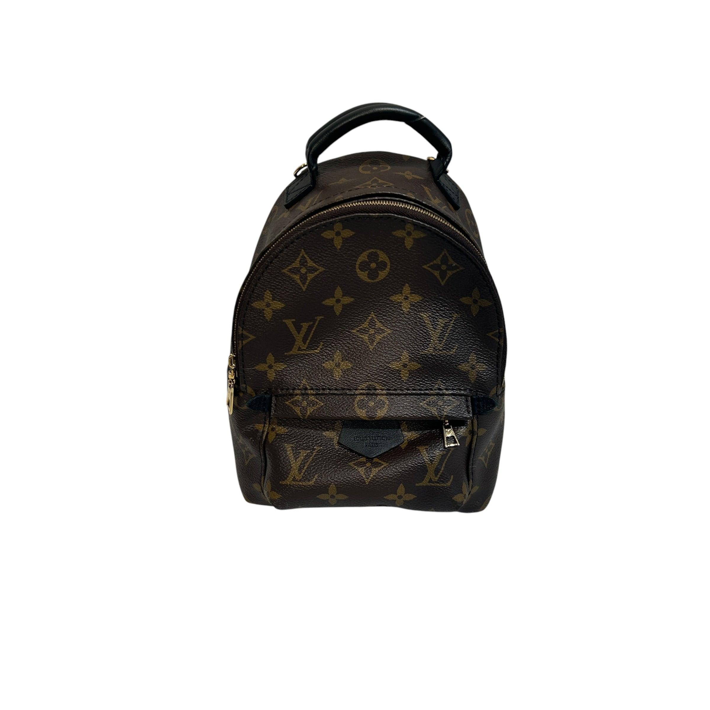 LOUIS VUITTON/Backpack/Monogram/Leather/BRW/MINI PALM SPRINGS view 1
