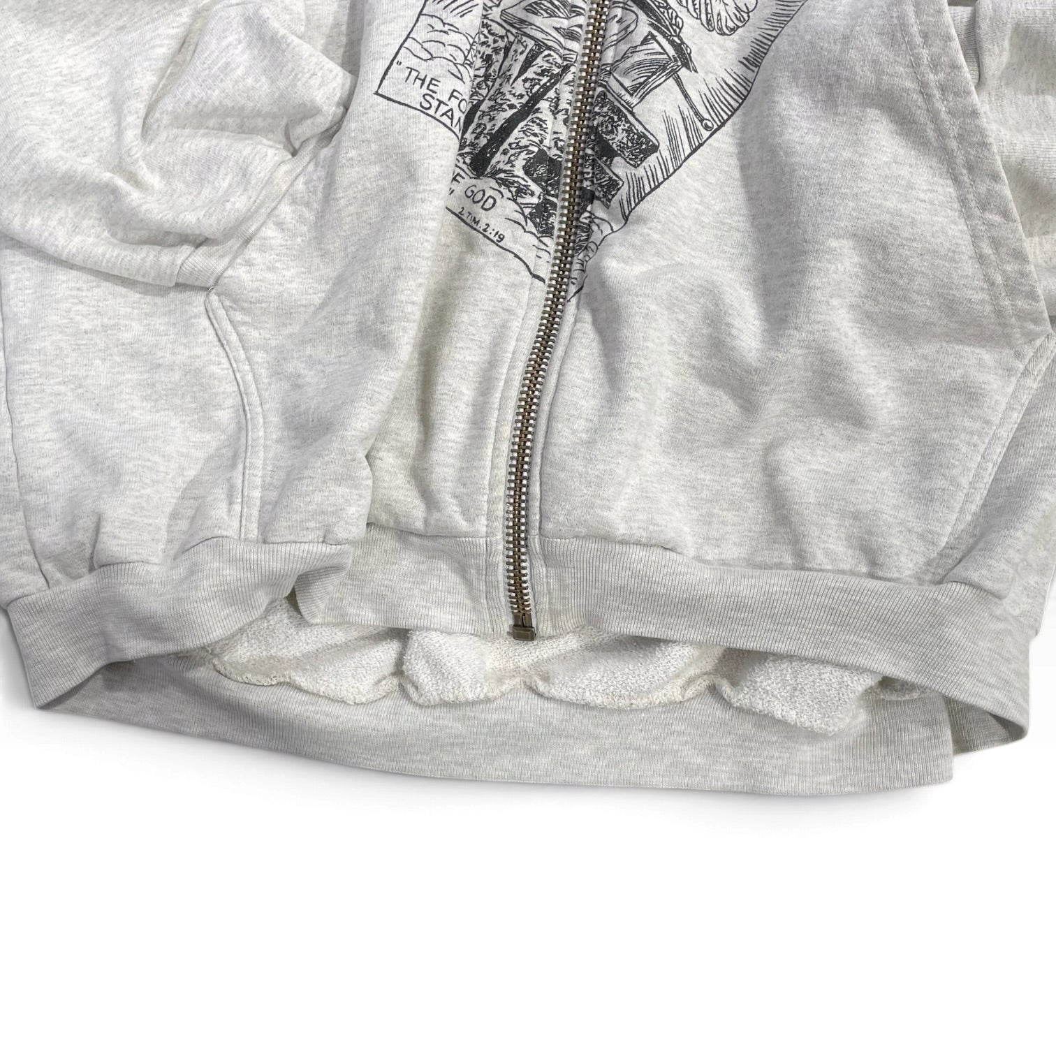 RRR123 RIVINGTON roi Rebis/Zip Up Hoodie/2/Cotton/GRY/ view 6