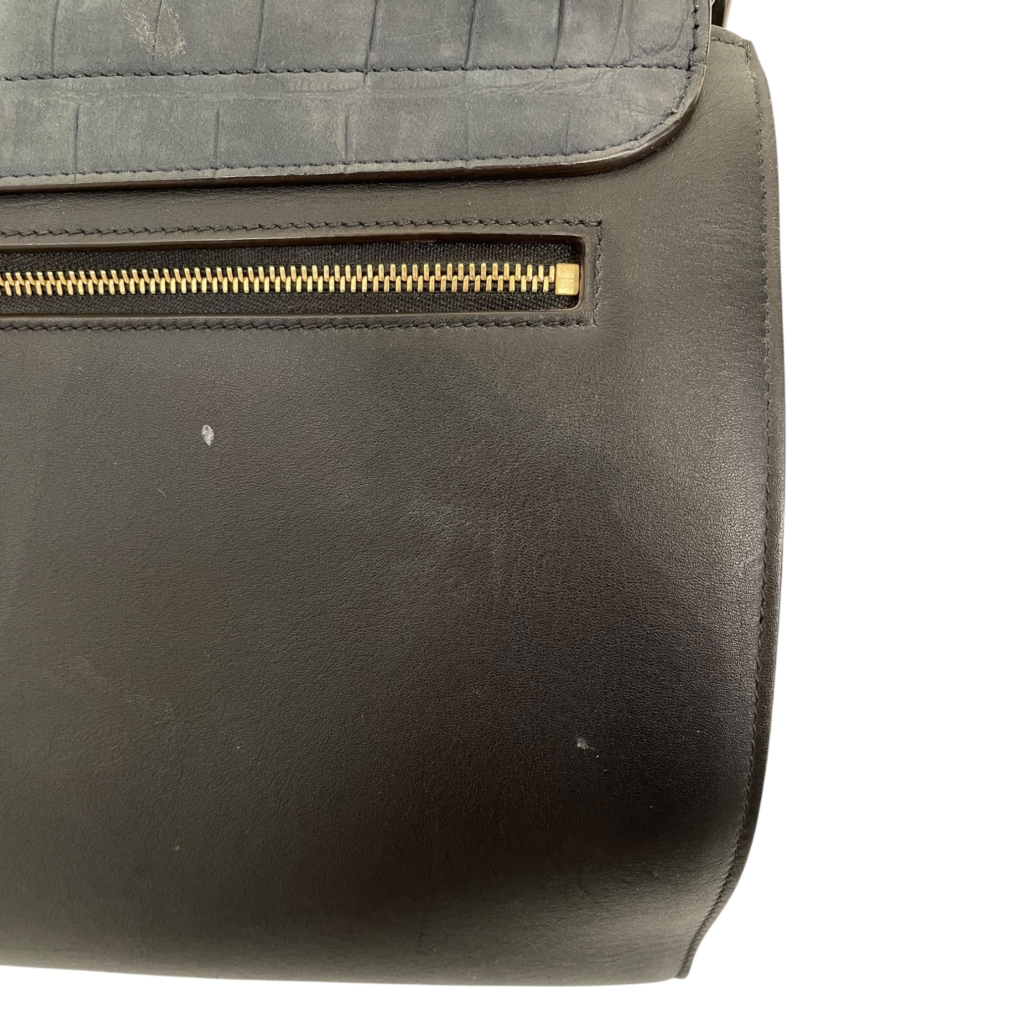 CELINE/Cross Body Bag/M/Leather/GRY/ view 9