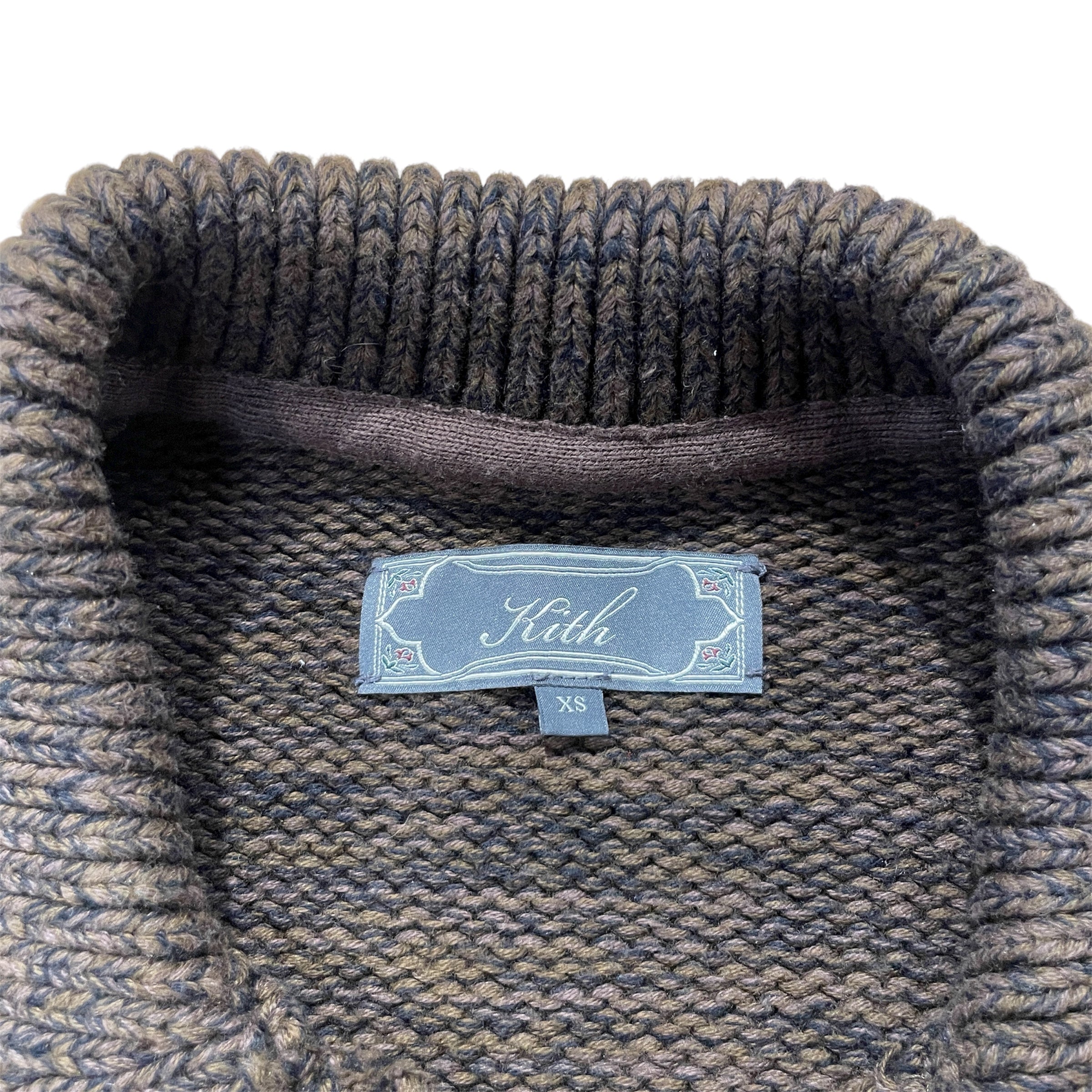 KITH/Cardigan/XS/Cotton/BRW/Chunky Knit Ginza Cardigan view 3