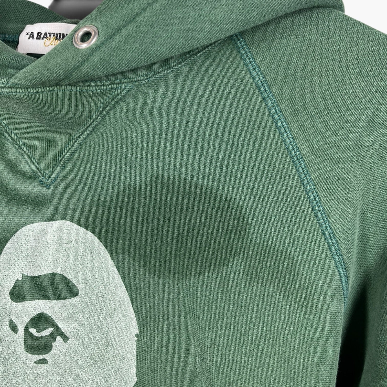A BATHING APE/Hoodie/L/Graphic/Cotton/GRN/Skull Ape Graphic view 4