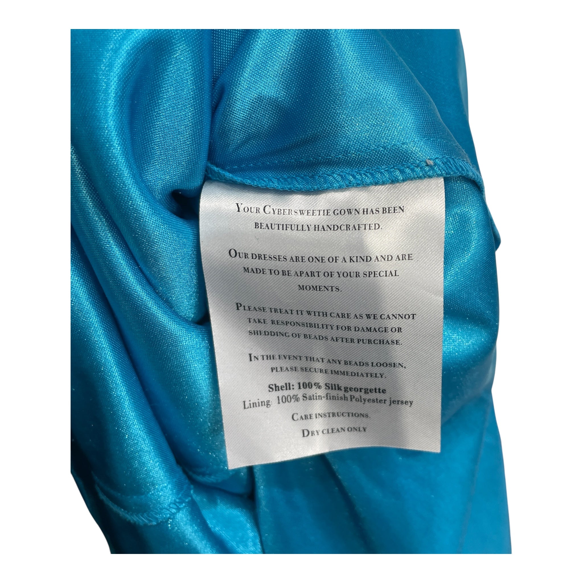 Cybersweetie/Camisole Dress/XS/Silk/BLU/Maxi Length/full beaded brown ombre view 4