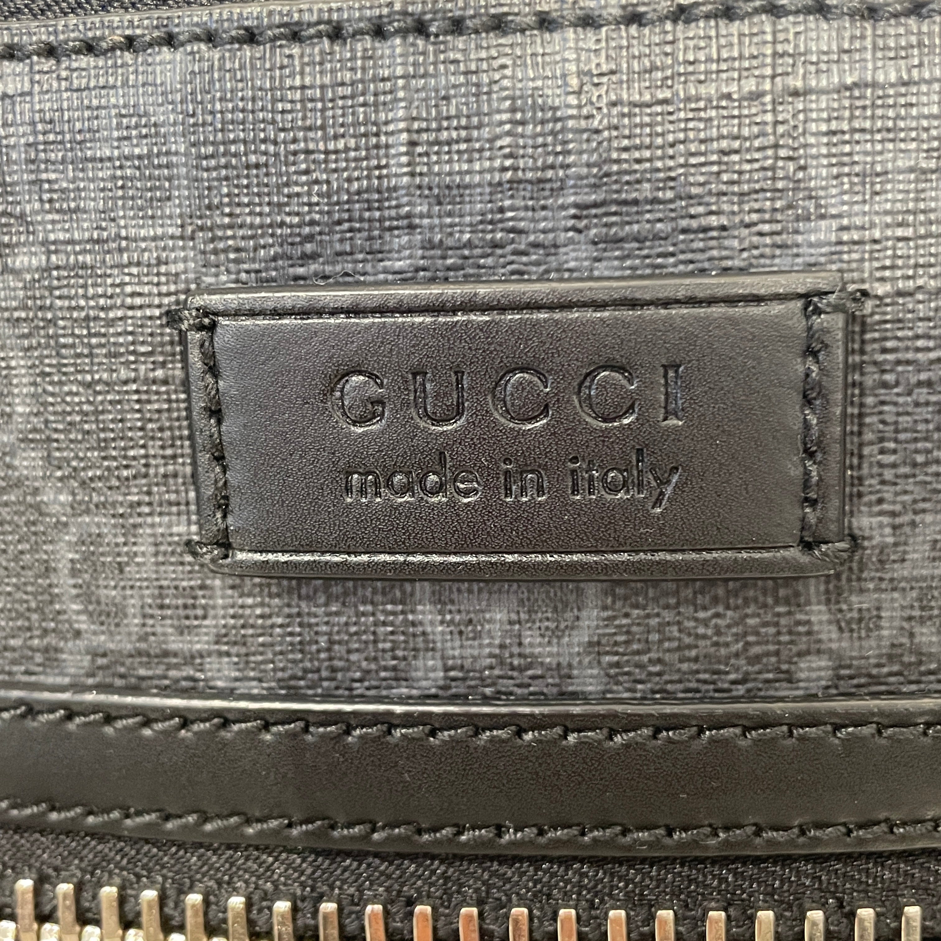 GUCCI/Cross Body Bag/Monogram/Leather/BLK/SUPREME MESSENGER BAG view 3