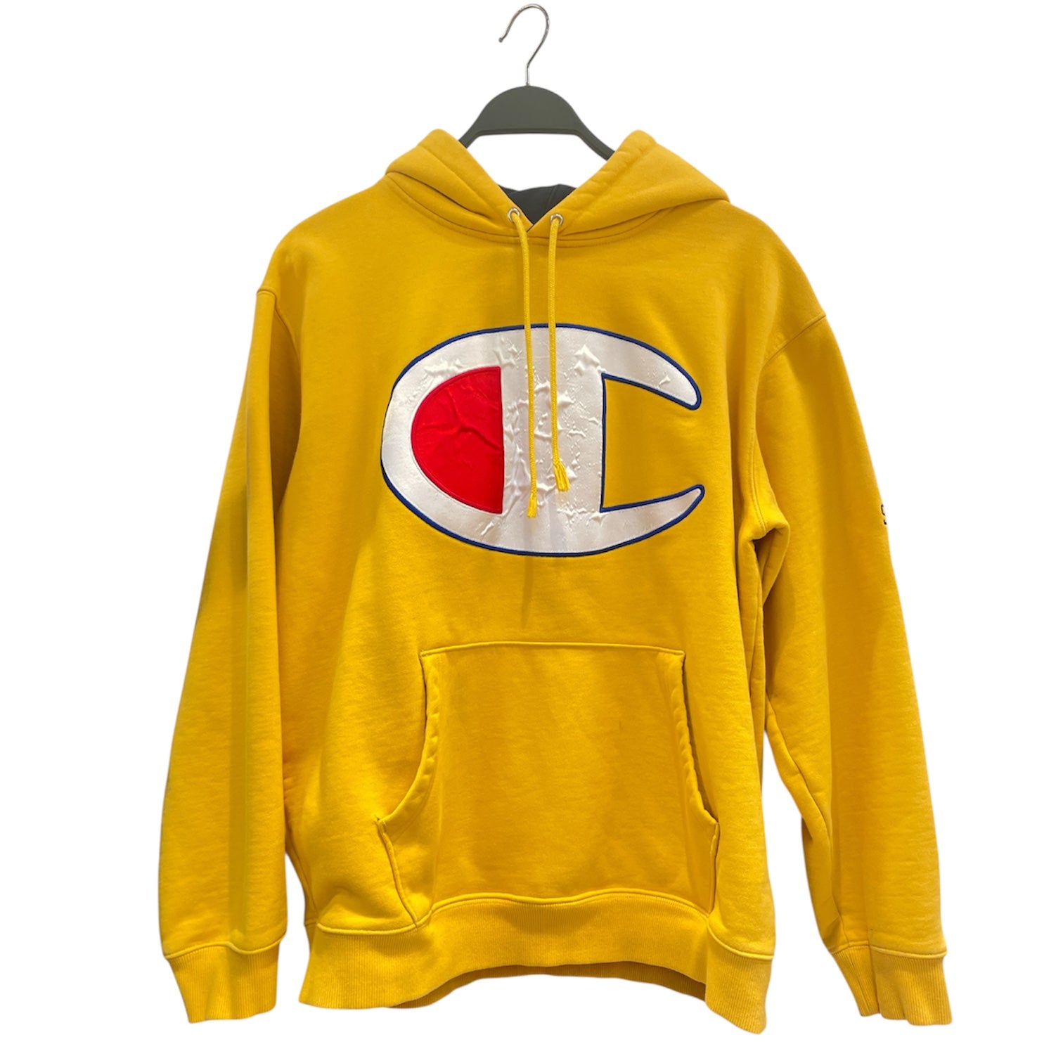Supreme/Champion/Hoodie/XL/Cotton/YEL/YELLOW W/NAVY INTERIOR HOODIE view 1