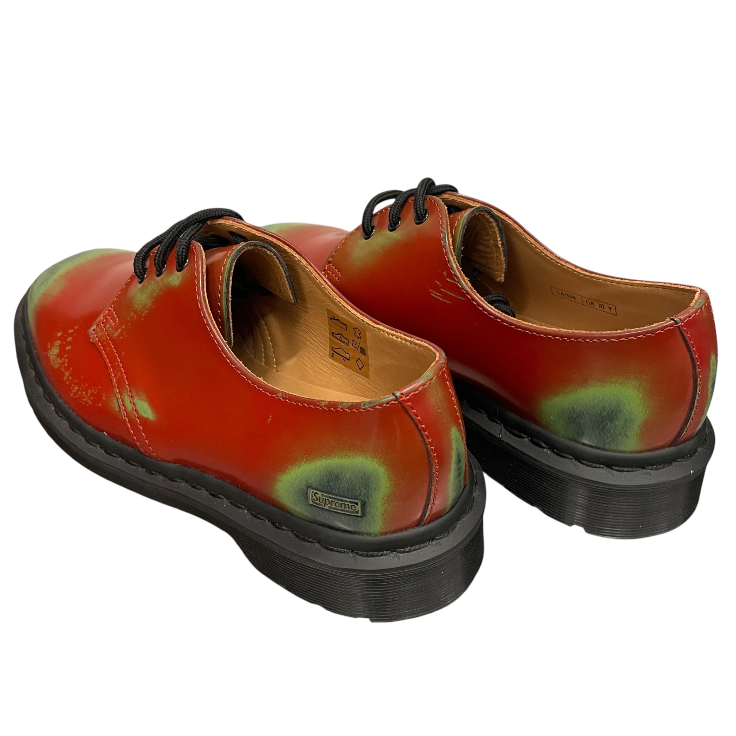 Dr.Martens/Supreme/Shoes/US 7/Leather/RED/GREEN view 2