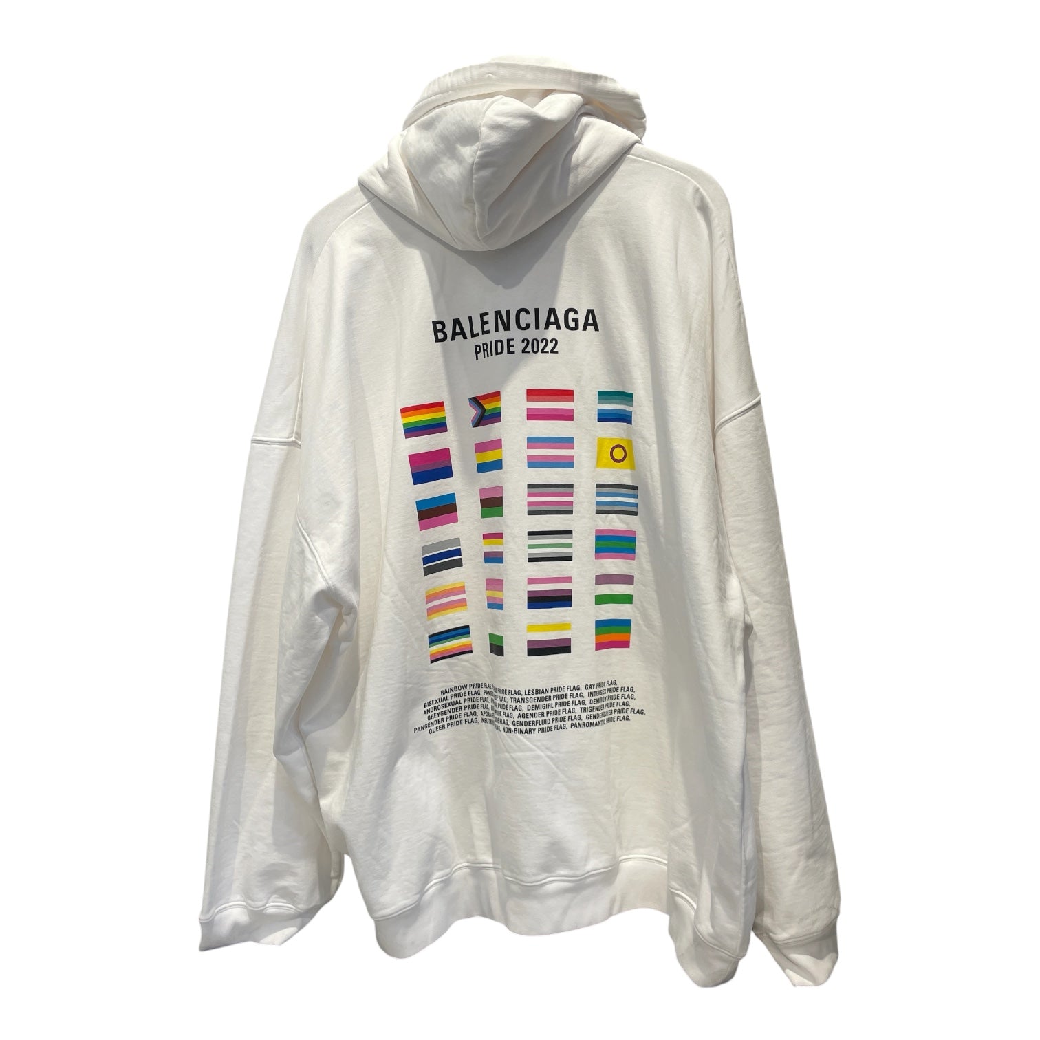 BALENCIAGA/Hoodie/M/Cotton/WHT/2022 BOY/GIRL PRIDE view 2