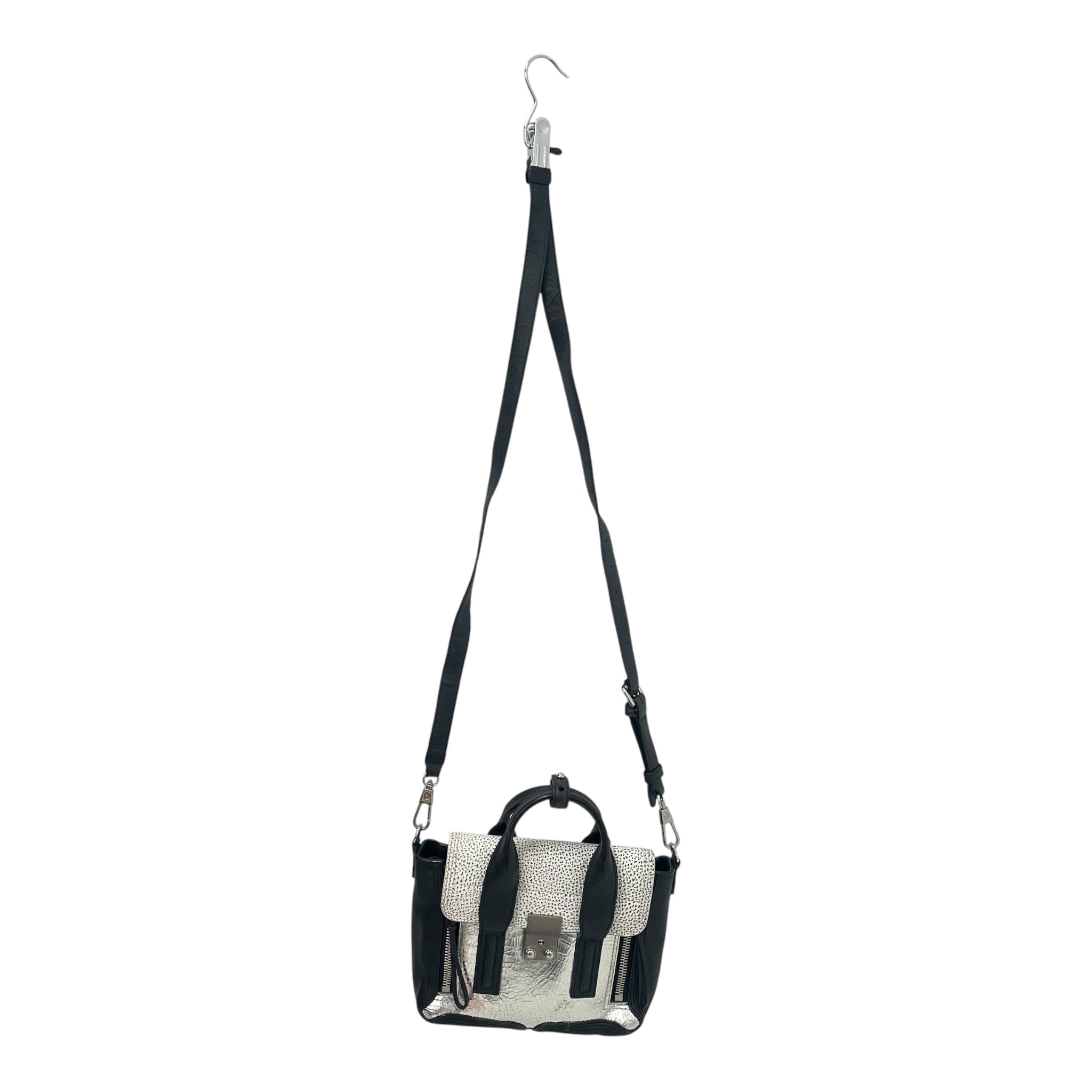 3.1 phillip lim/Cross Body Bag/Leather/SLV/PHILLIP LIM SILVER SATCHEL BAG view 1