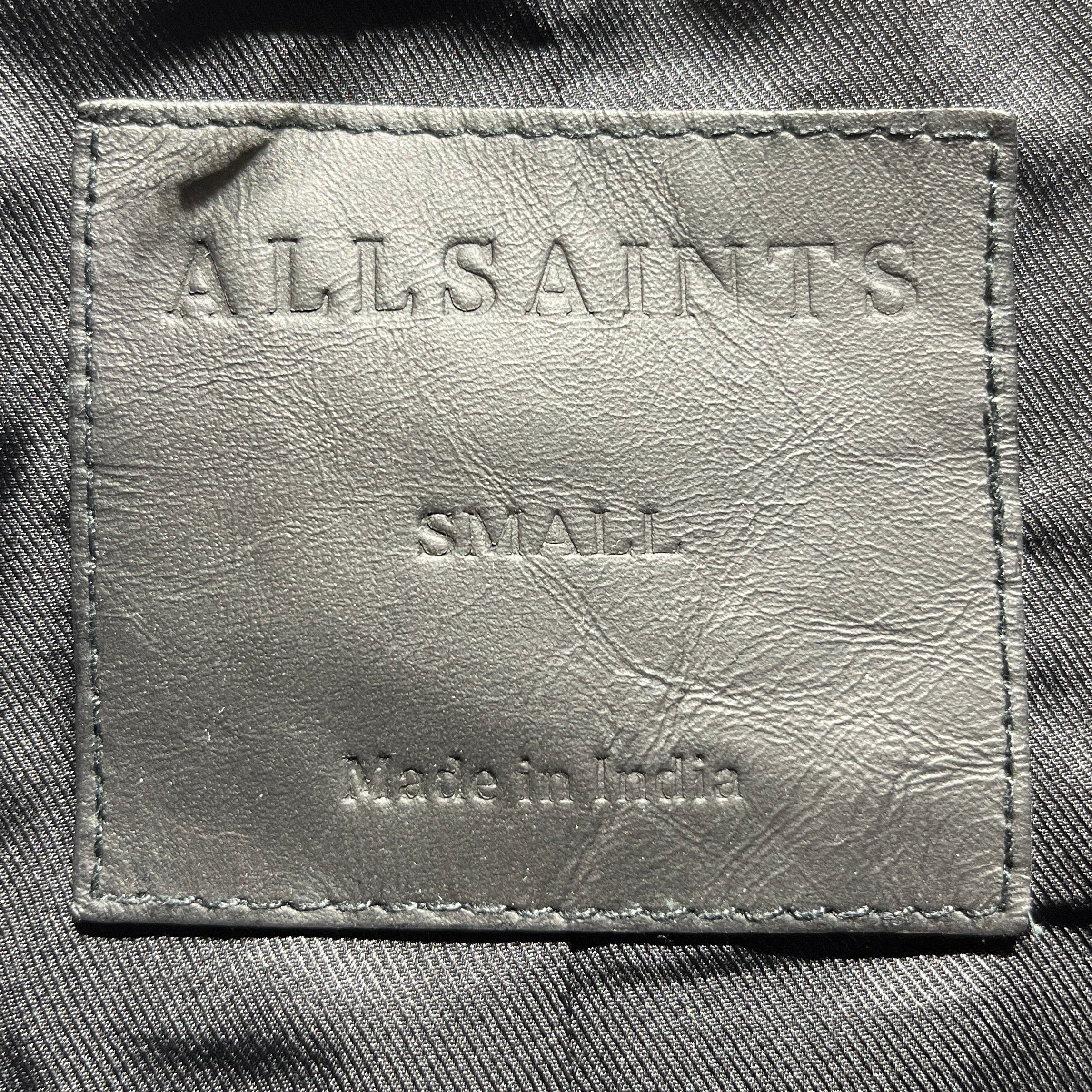 ALLSAINTS/Vest/S/Leather/BLK/nwt view 3