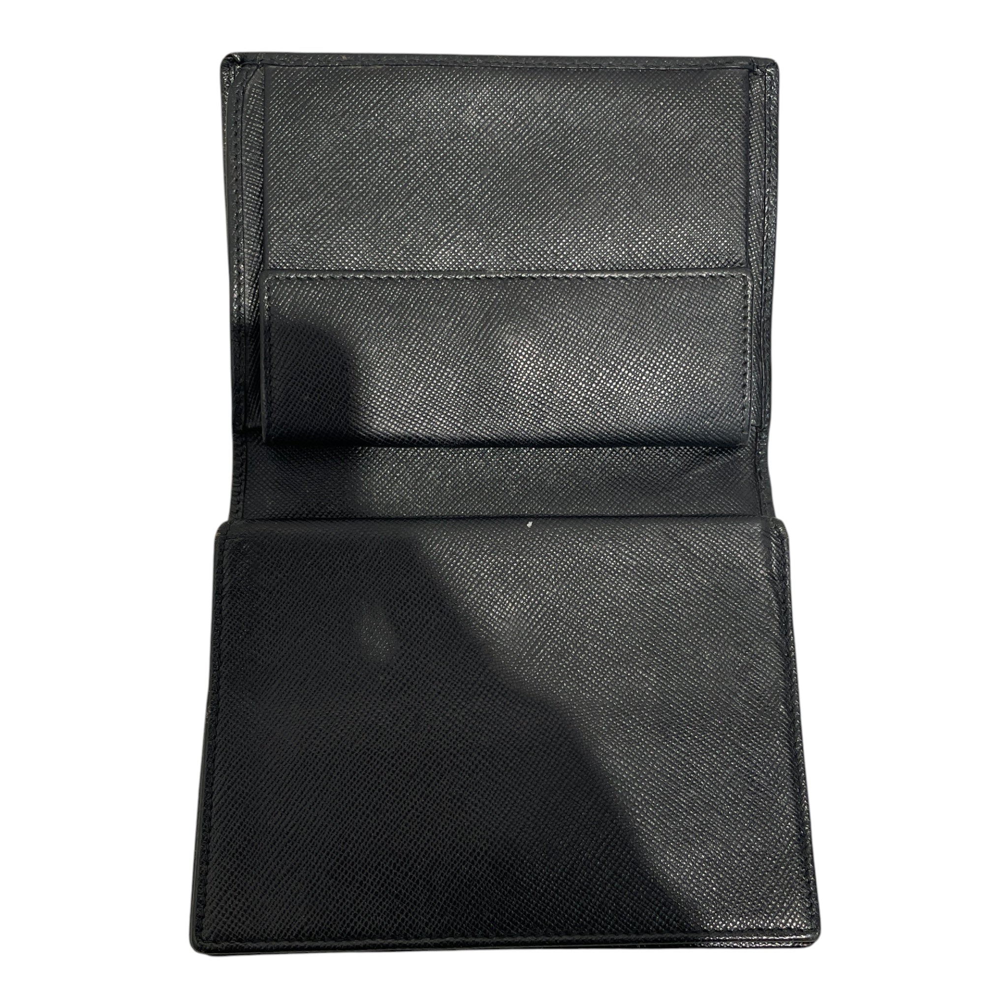 PRADA/Bifold Wallet/Black/Leather/ view 3