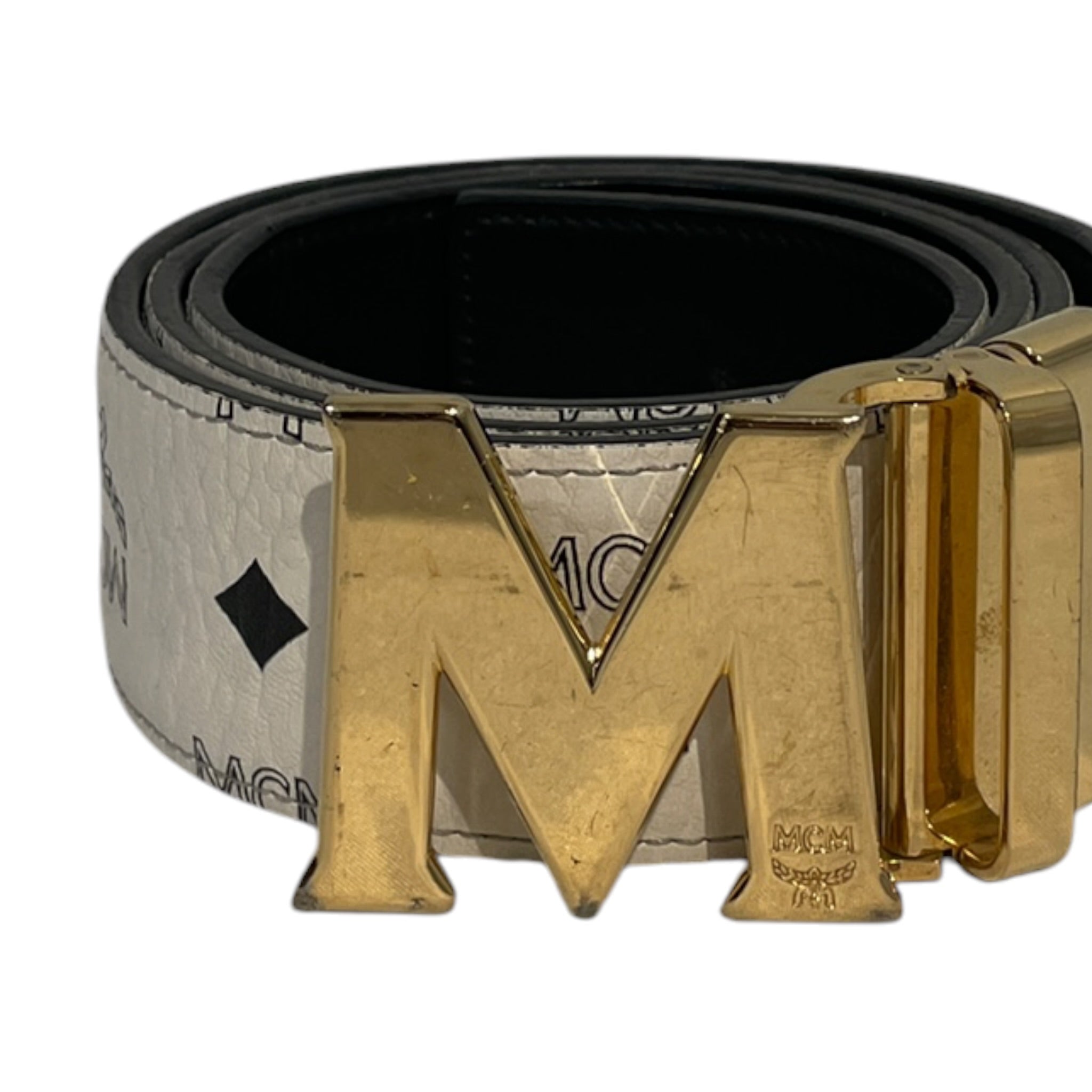MCM/Belt/Monogram/Leather/WHT/M's/WHT MCM MONOGRAM view 1