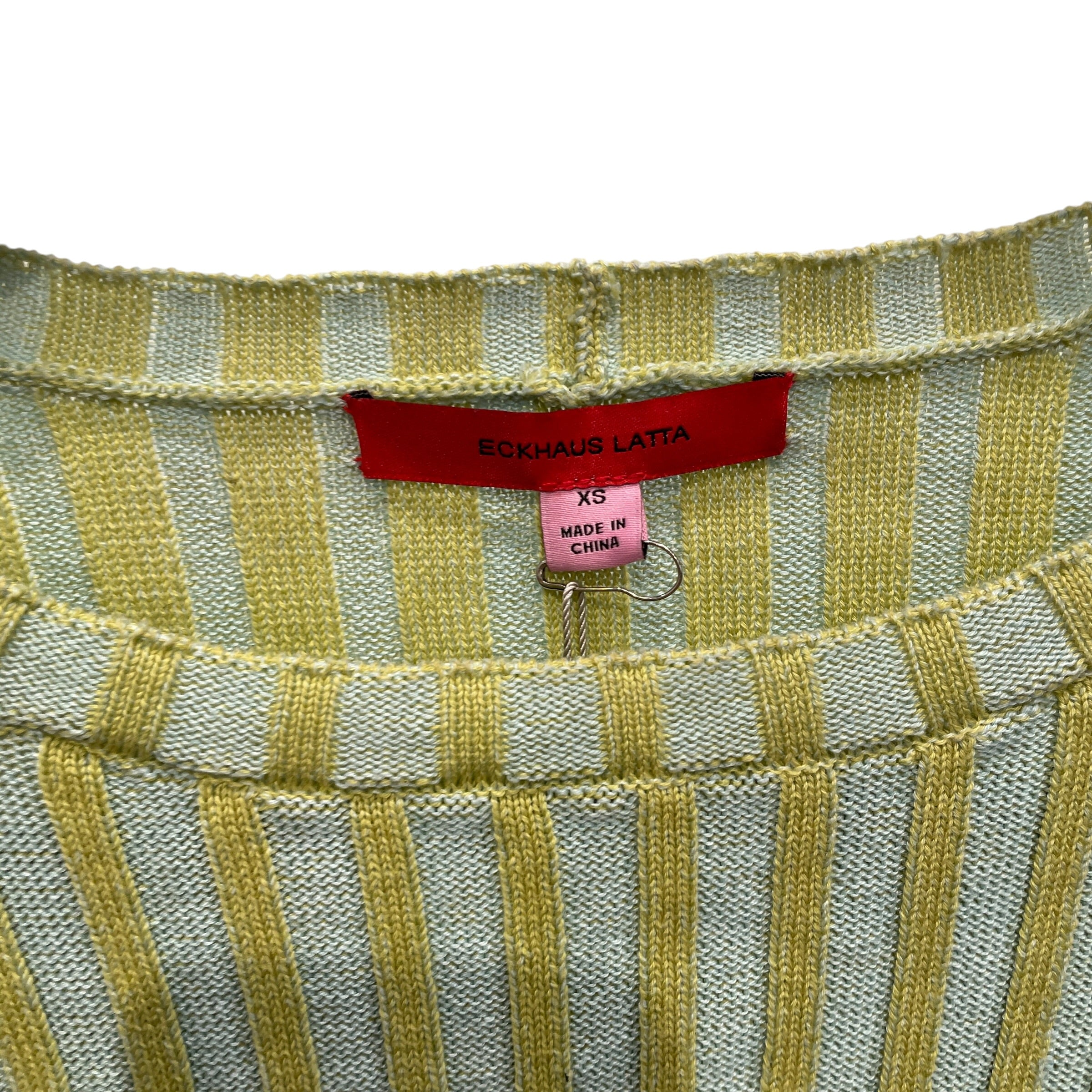 ECKHAUS LATTA/Sweater/M/Stripe/Cotton/MLT/YLLW STRIPE RIB KNIT view 3