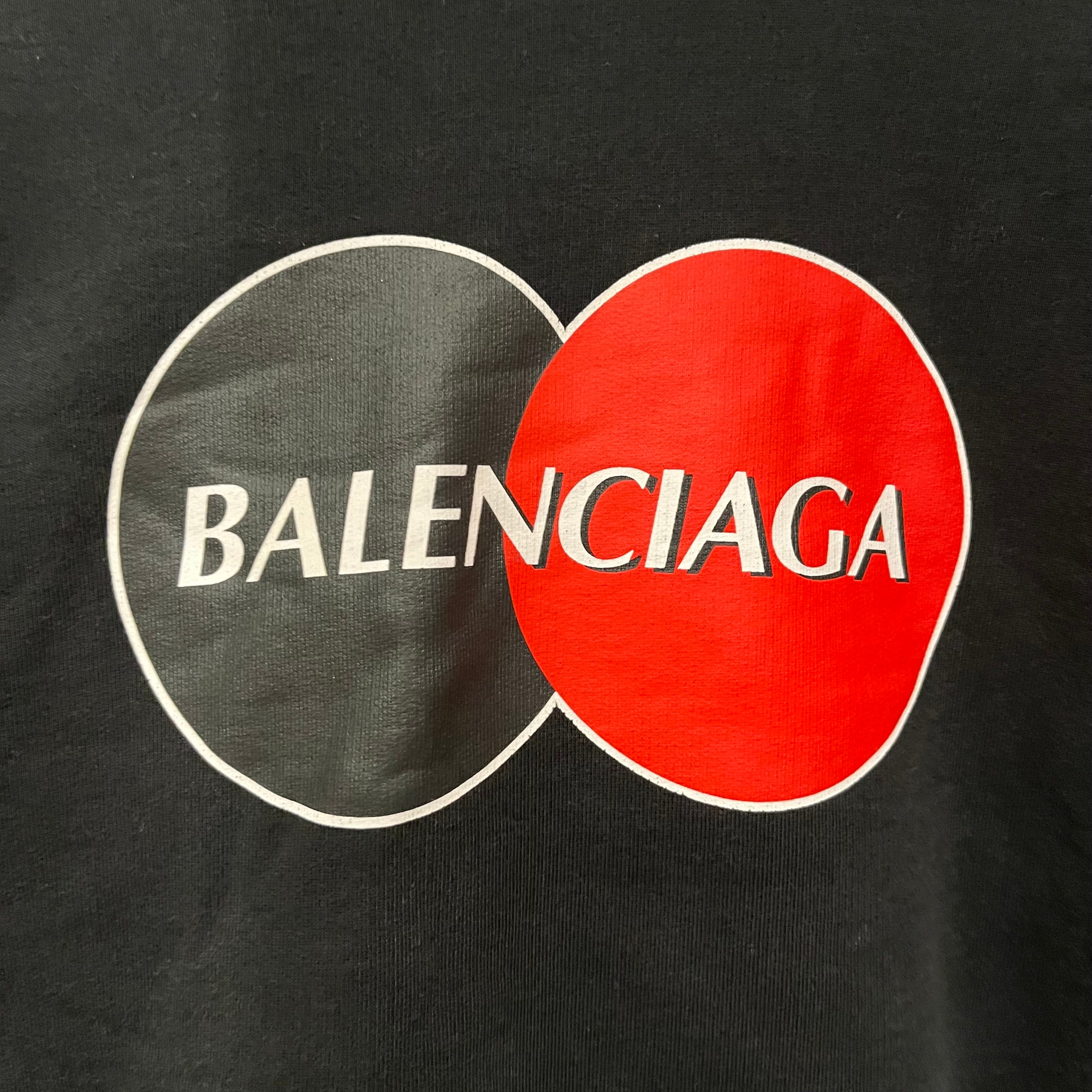 BALENCIAGA/Hoodie/XS/Cotton/BLK/Credit Card Hoodie view 3