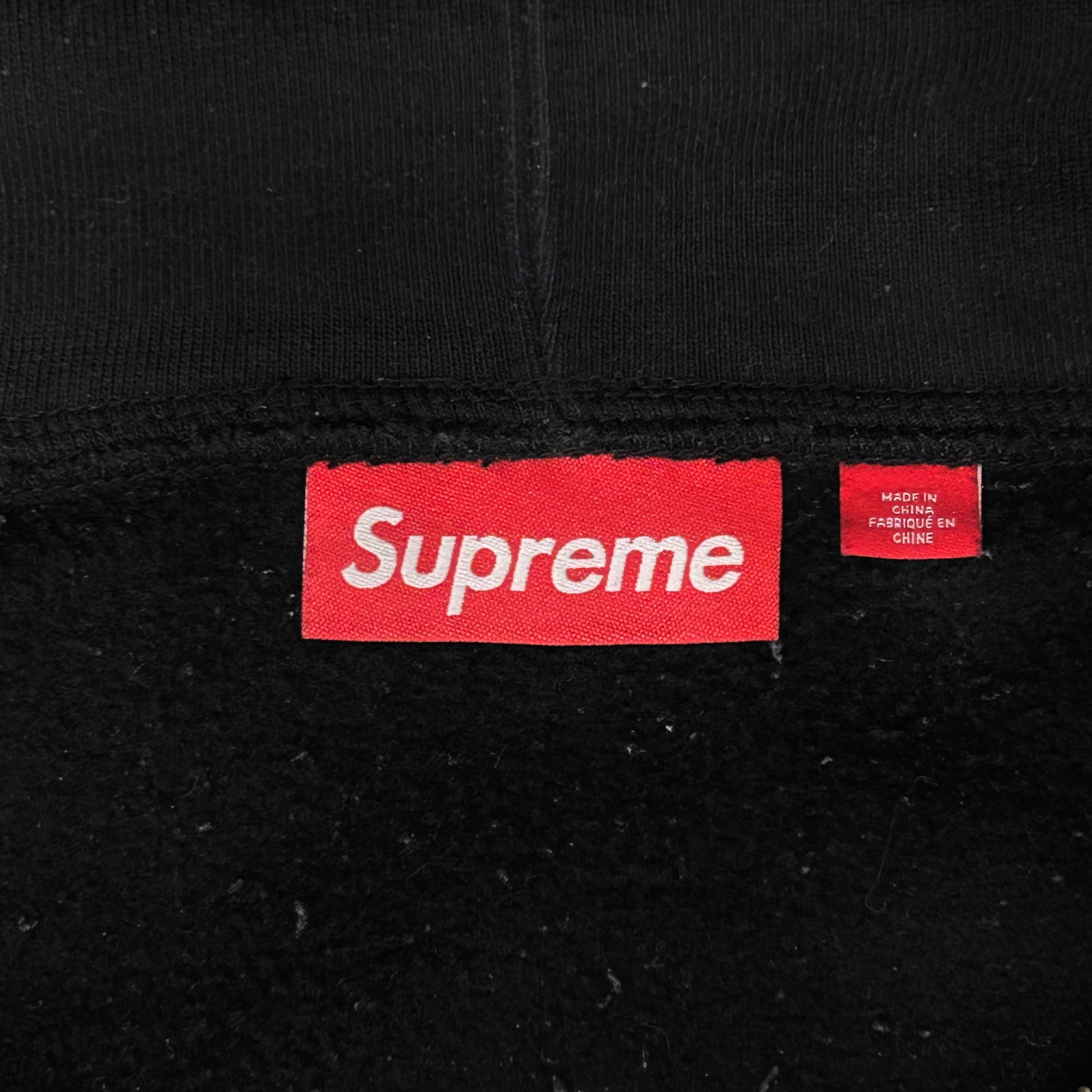 Supreme/Zip Up Hoodie/L/Cotton/BLK/knowledge reign view 3