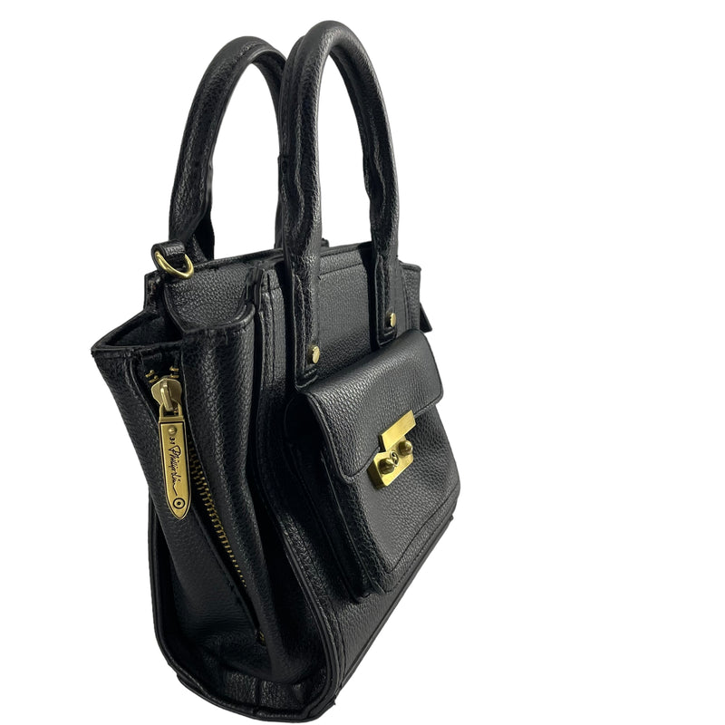 3.1 phillip lim/Bag/Leather/BLK/GOLD ZIPPERS