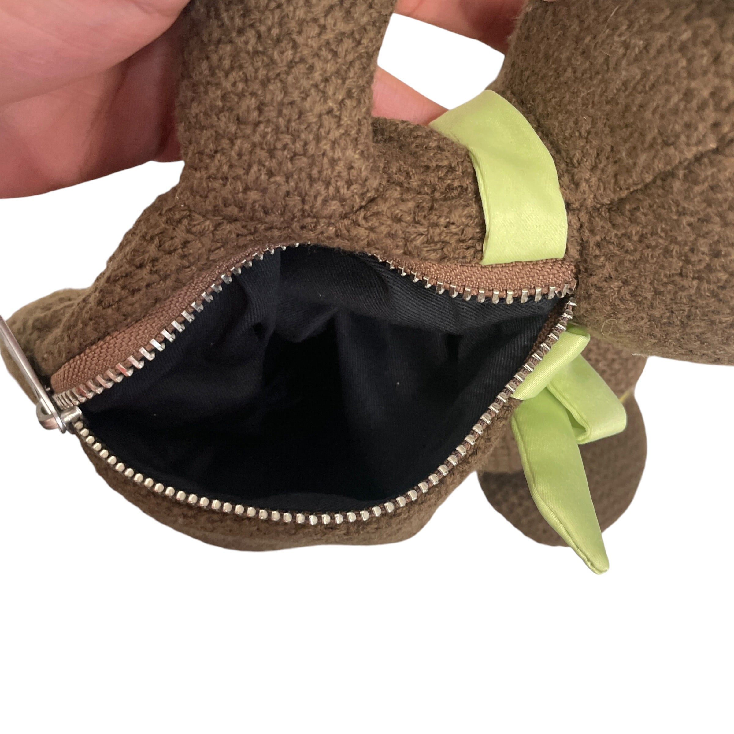 MARC JACOBS/Heaven By Marc Jacobs/Hand Bag/Cotton/BRW/HEAVEN MJ 2 HEAD BEAR KNIT BAG view 5