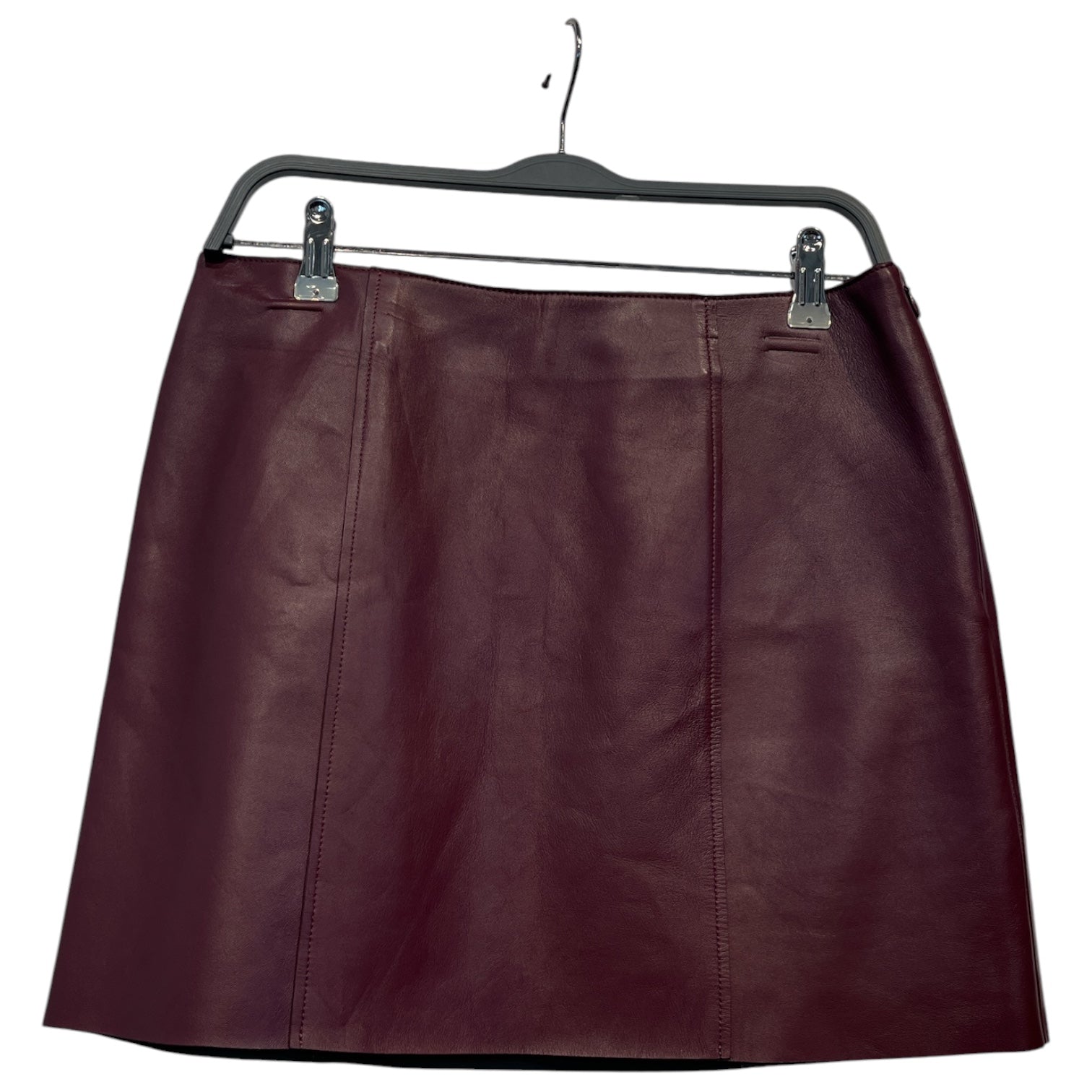 Alexander Wang/Skirt/10/Leather/RED/PLAIN LEATHER SKIRT view 1