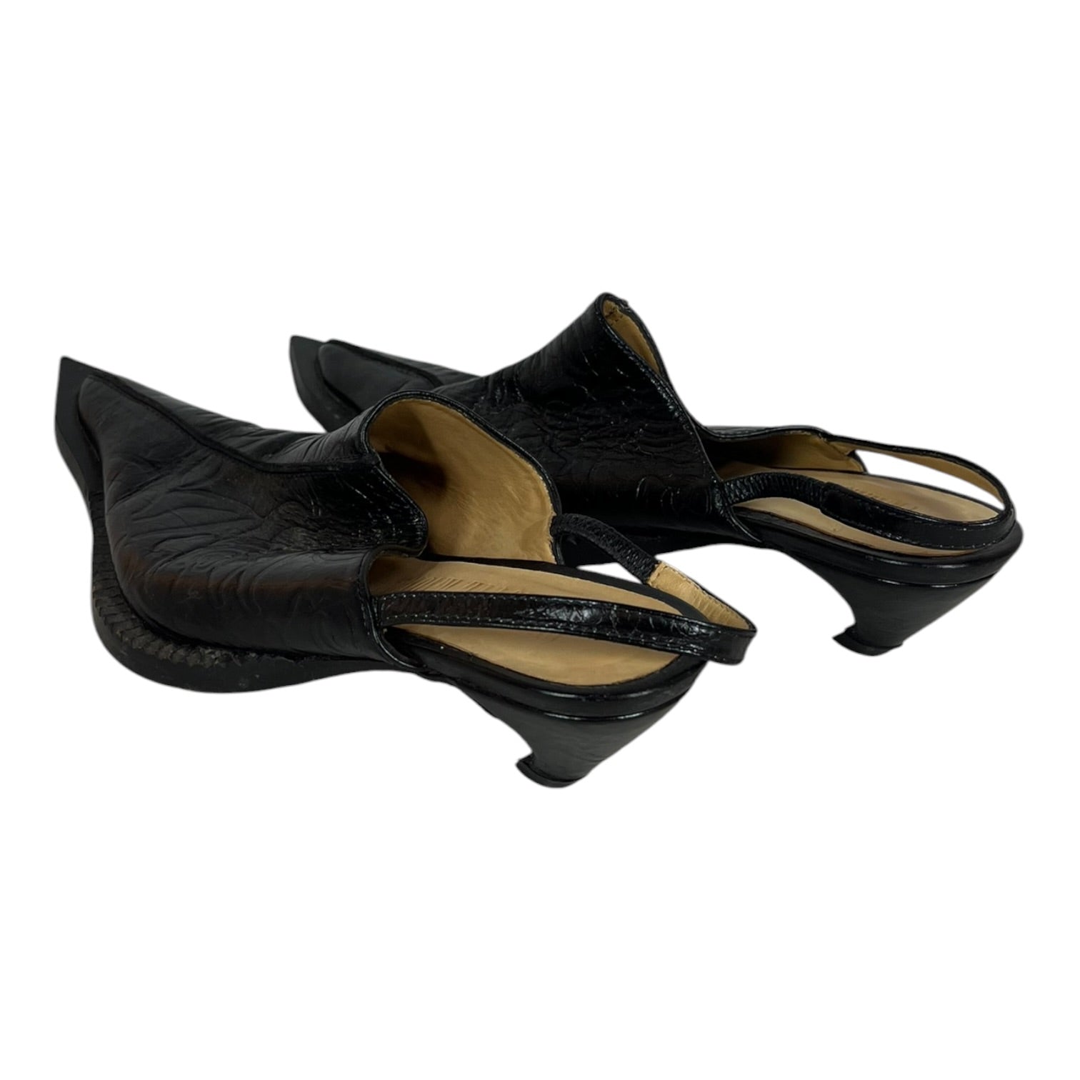 KNWLS/Heels/EU 37/Leather/BLK/POINTED TOE MULE view 2