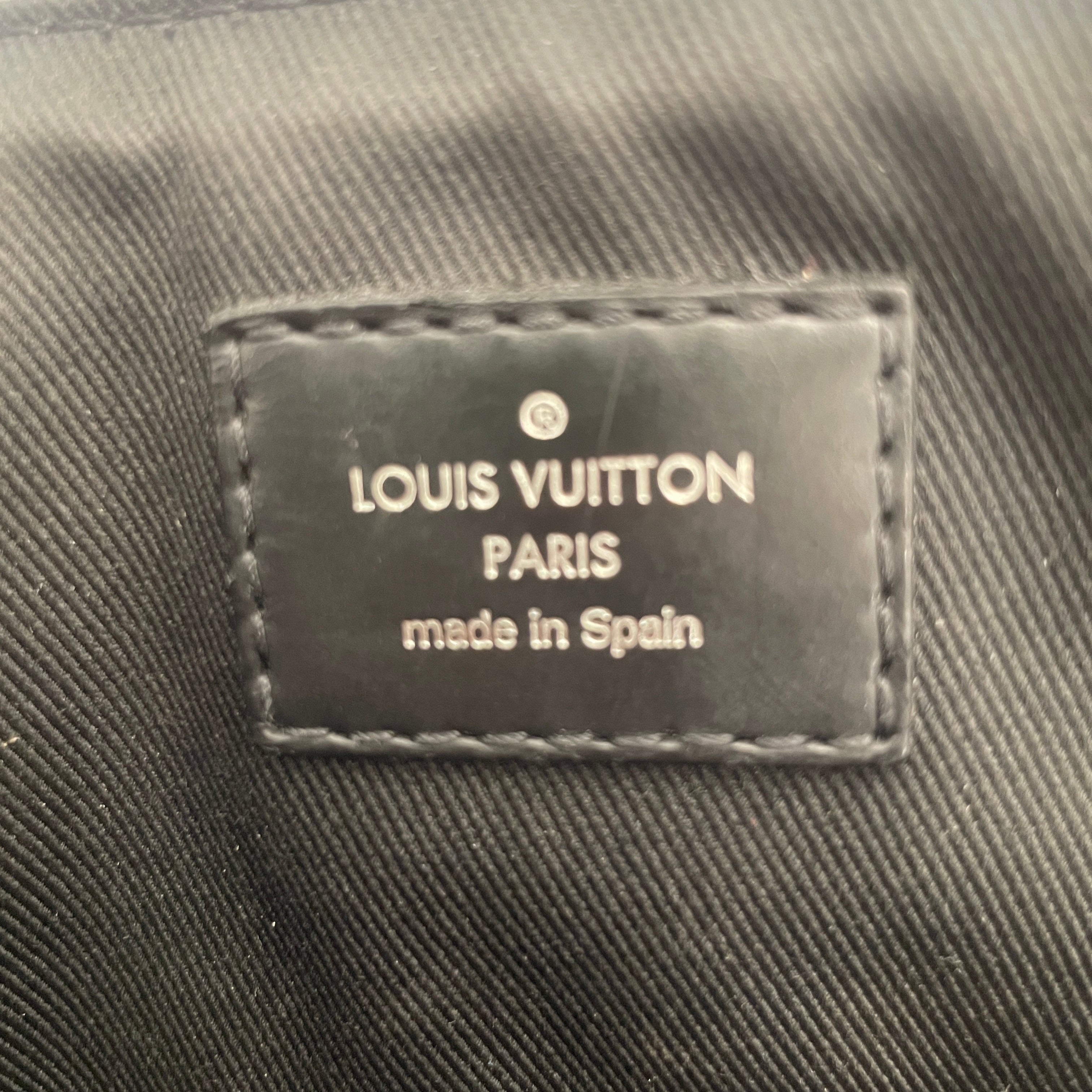 LOUIS VUITTON/Cross Body Bag/Leather/BLK/Damier Graphite view 5