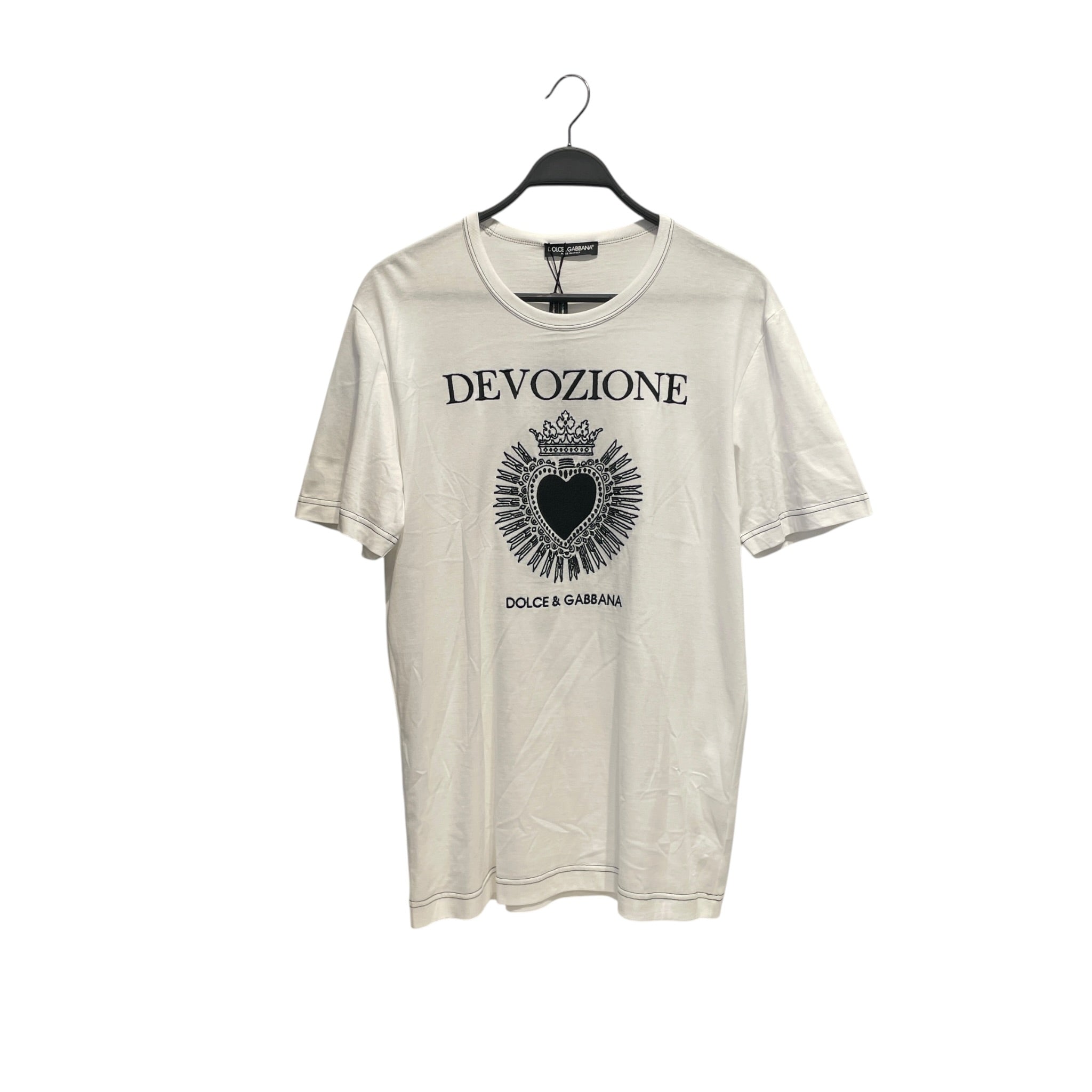 DOLCE&GABBANA/T-Shirt/52/Cotton/WHT/heart/devozione view 1