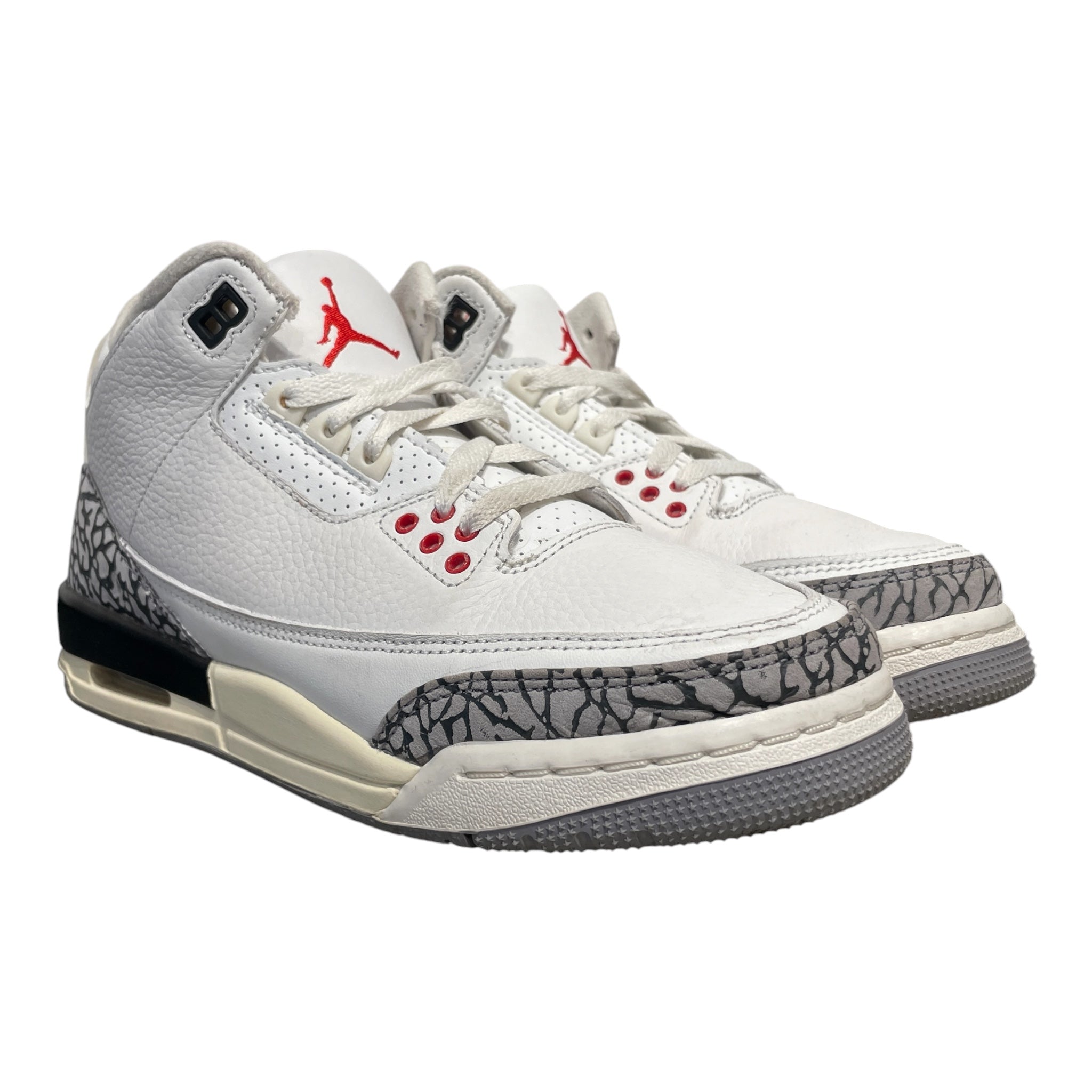 NIKE/Hi-Sneakers/US 7/Leather/WHT/jordan 3 white cement