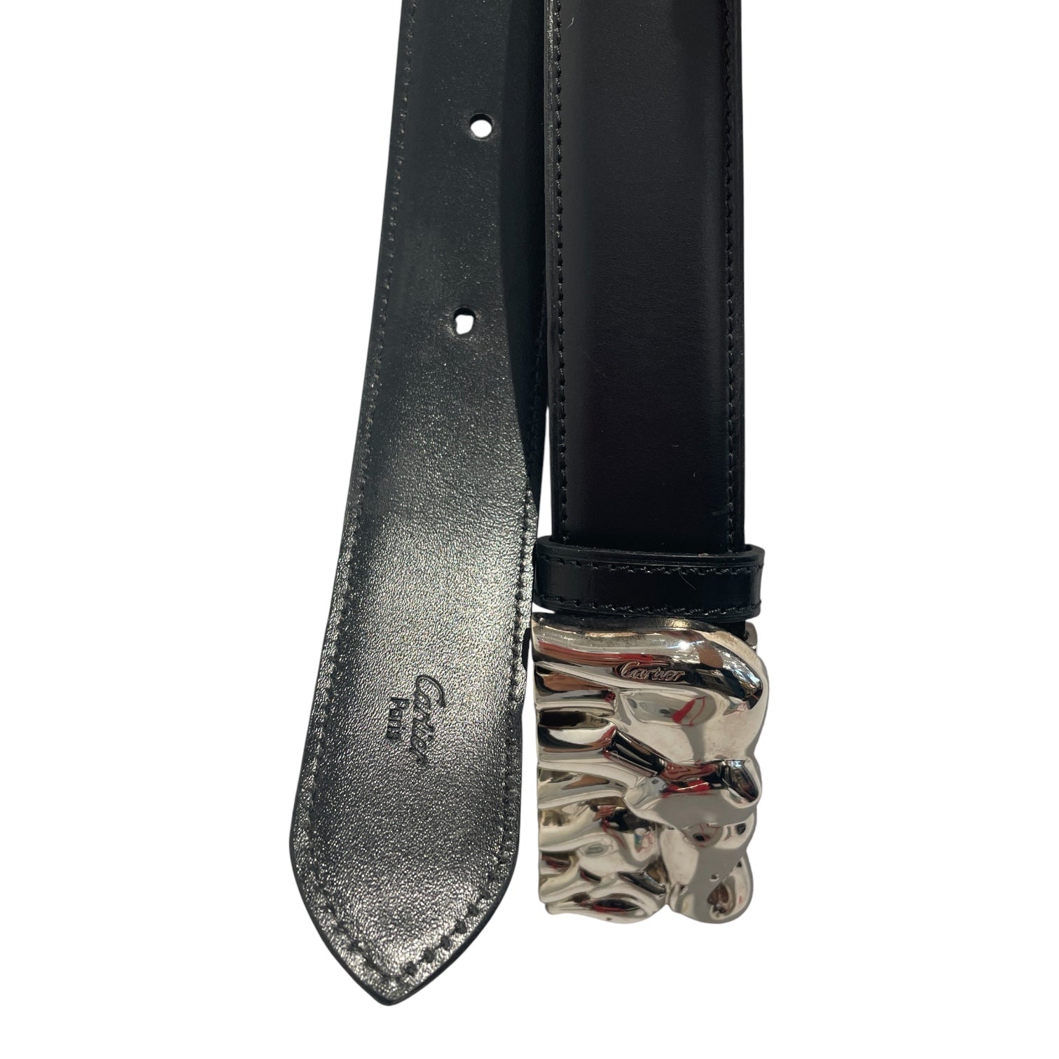 Cartier/Belt/Black/Leather/ view 2