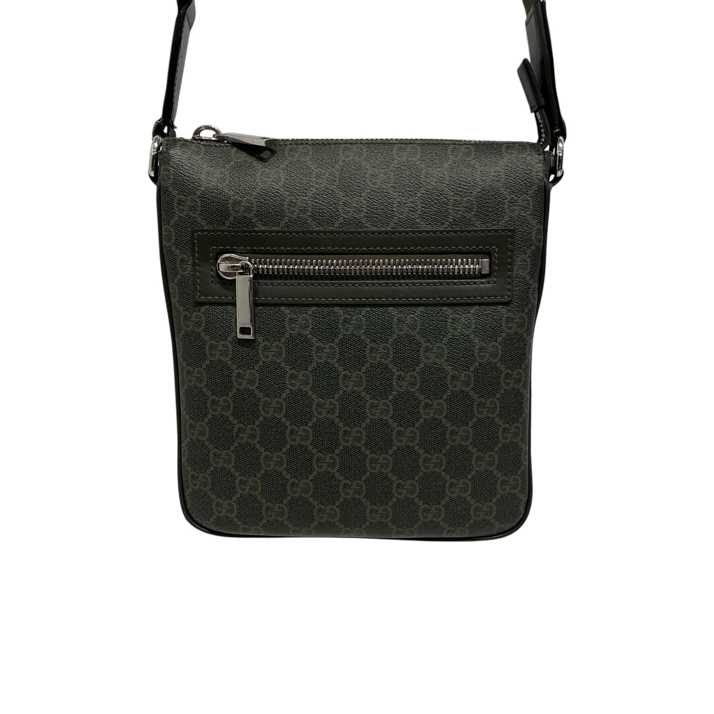 GUCCI/Cross Body Bag/Monogram/Leather/GRN/498879 view 1