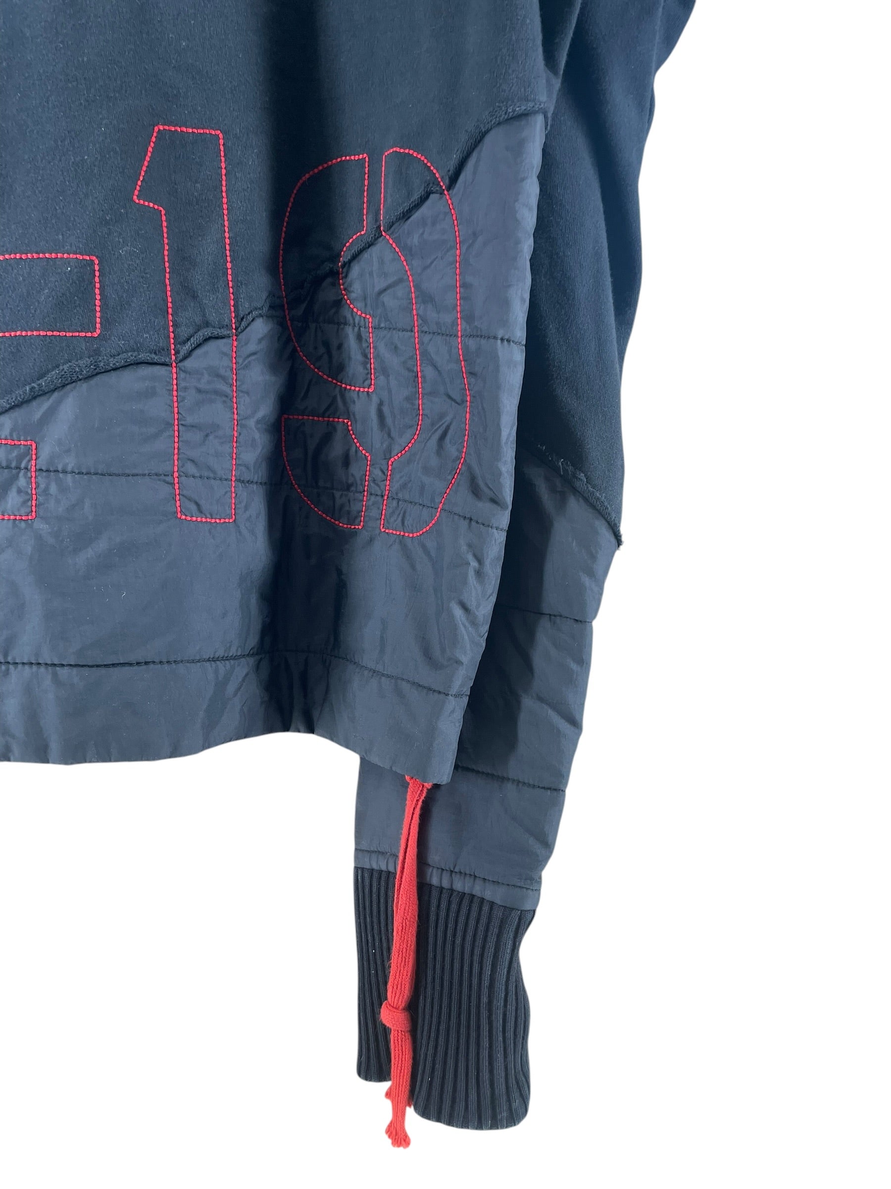 GREG LAUREN/Hoodie/M/BLK/50/50 BLACK PUFFER HOODIE view 5