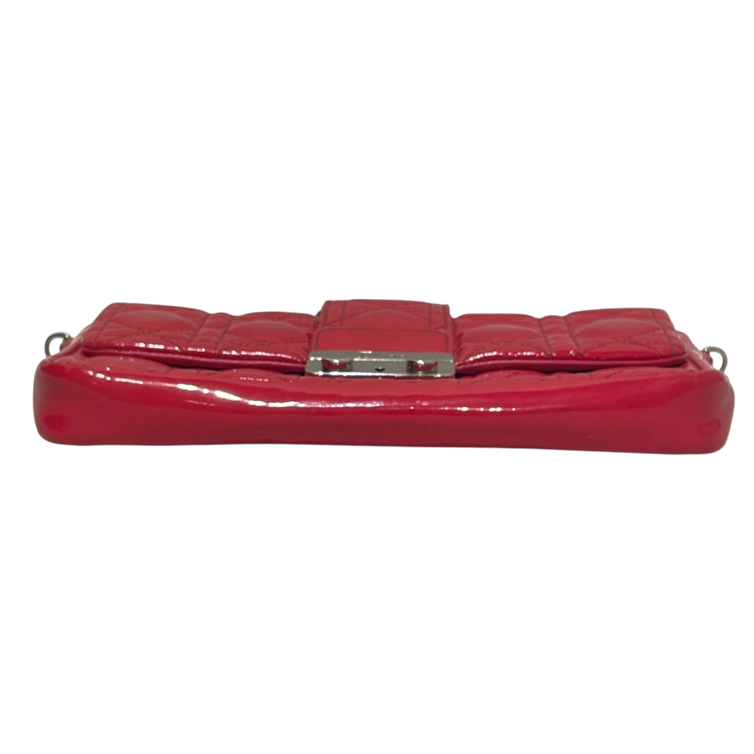 Christian Dior/Cross Body Bag/Leather/RED/Patent Cannage New Lock view 3